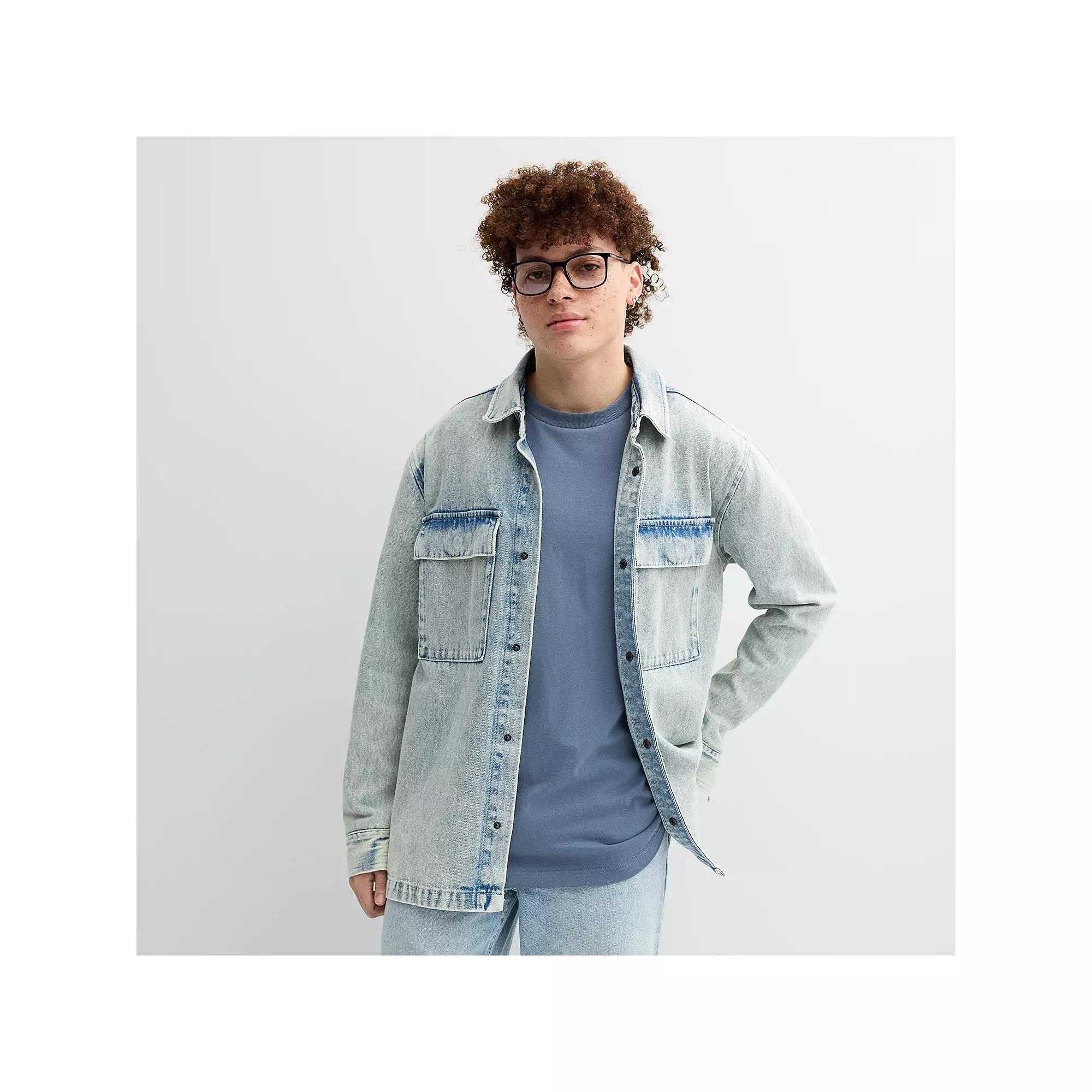 Men's Trinity Coast Shirt Jacket, Size: Medium, Light Blue Product Image