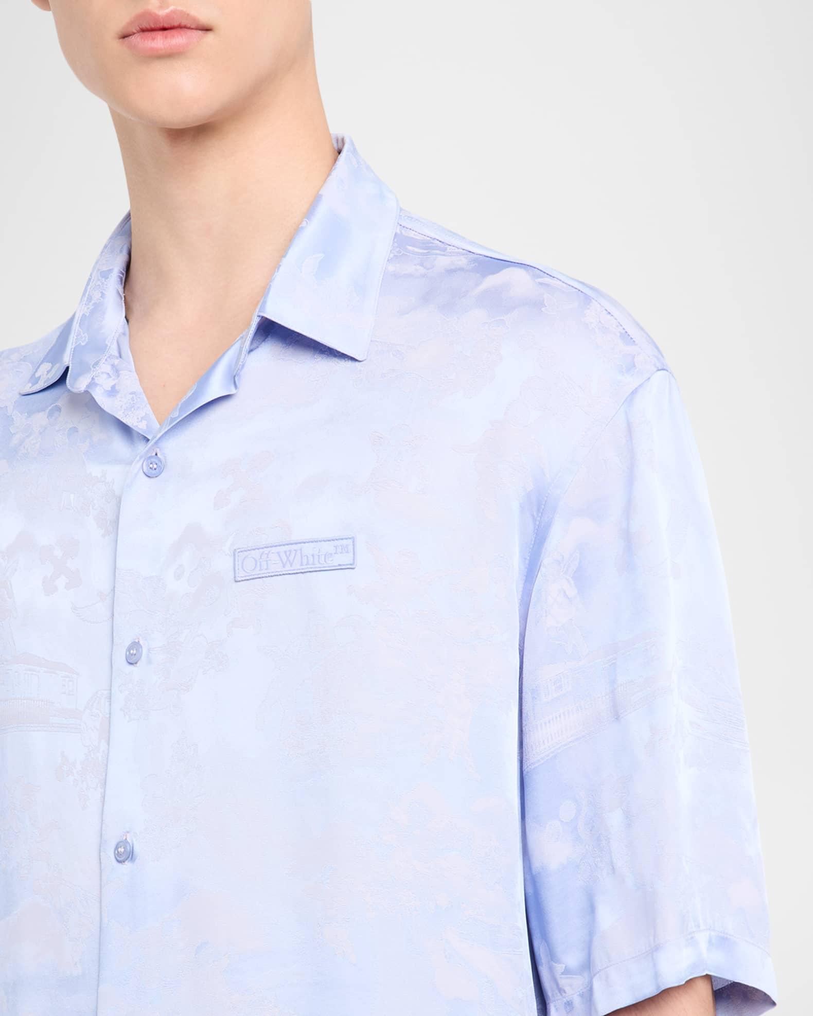 Men's Fresco Jacquard Bowling Shirt Product Image