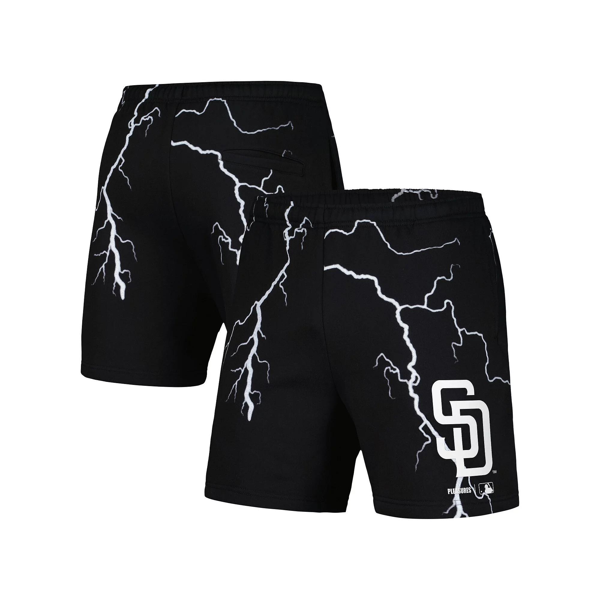 Men's PLEASURES Black San Diego Padres Lightning Shorts,  Product Image