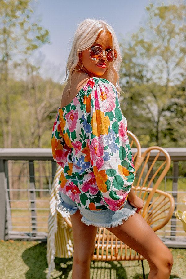 Gramercy Garden Off Shoulder Top in Pink Product Image