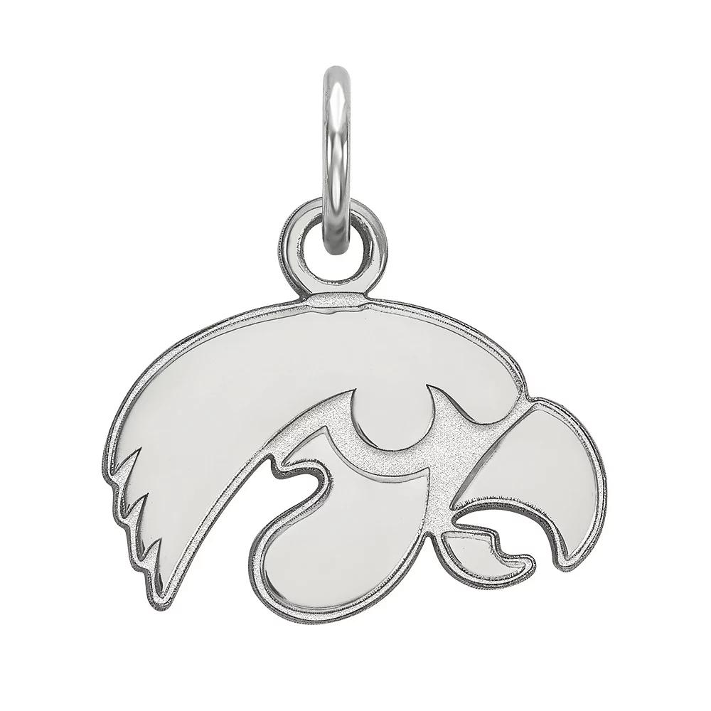 LogoArt Sterling Silver Iowa Hawkeyes Extra Small Pendant Charm, Women's,  Product Image