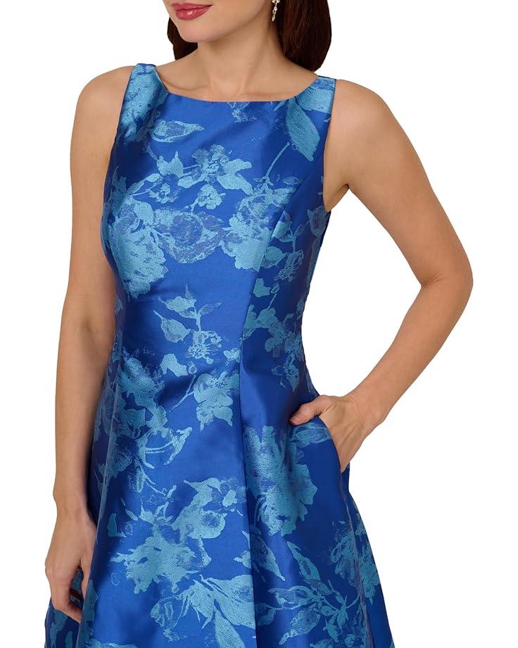 Women's Adrianna Papell Metallic Jacquard Midi Dress Product Image