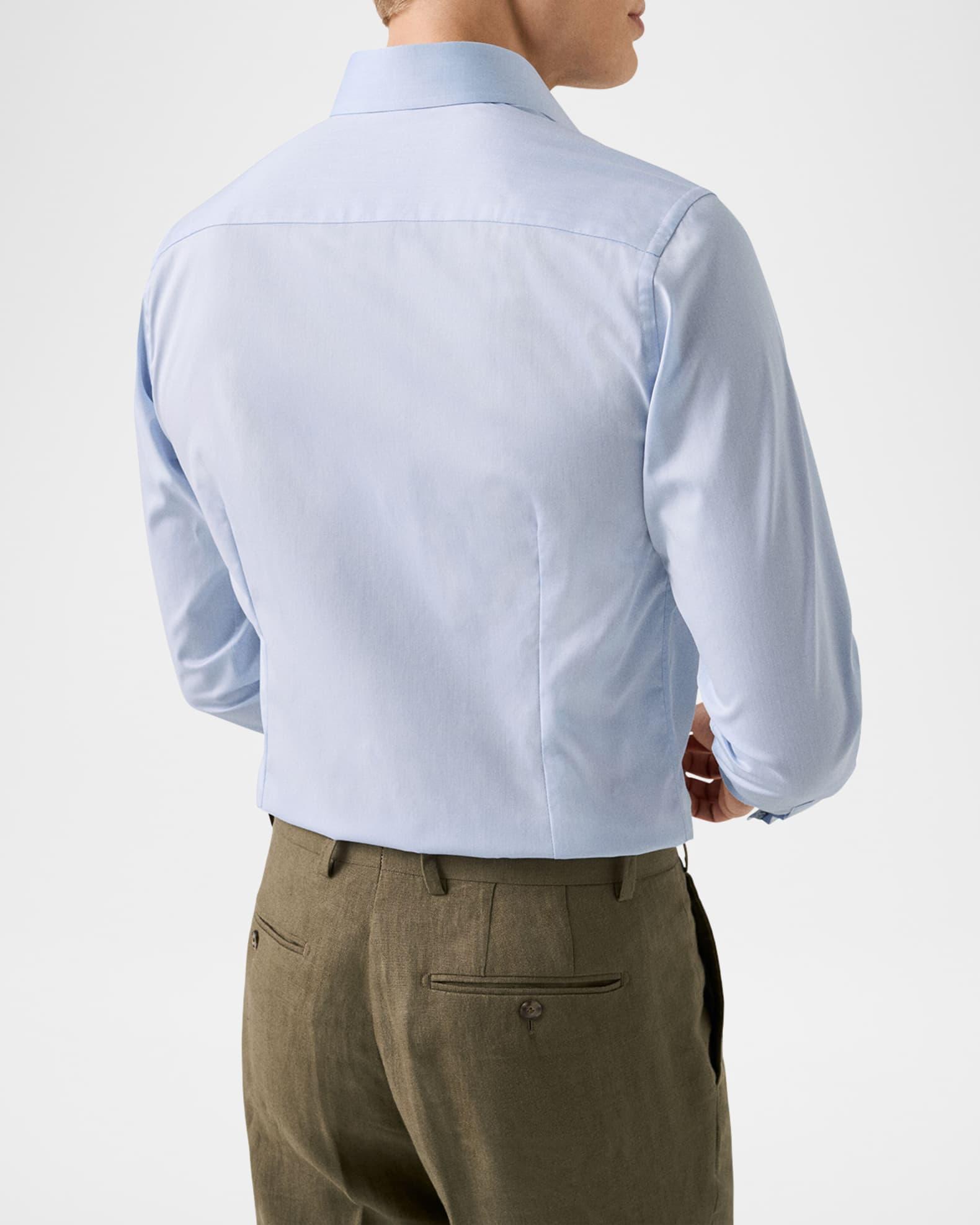 Men's Signature Twill Contemporary-Fit Dress Shirt Product Image