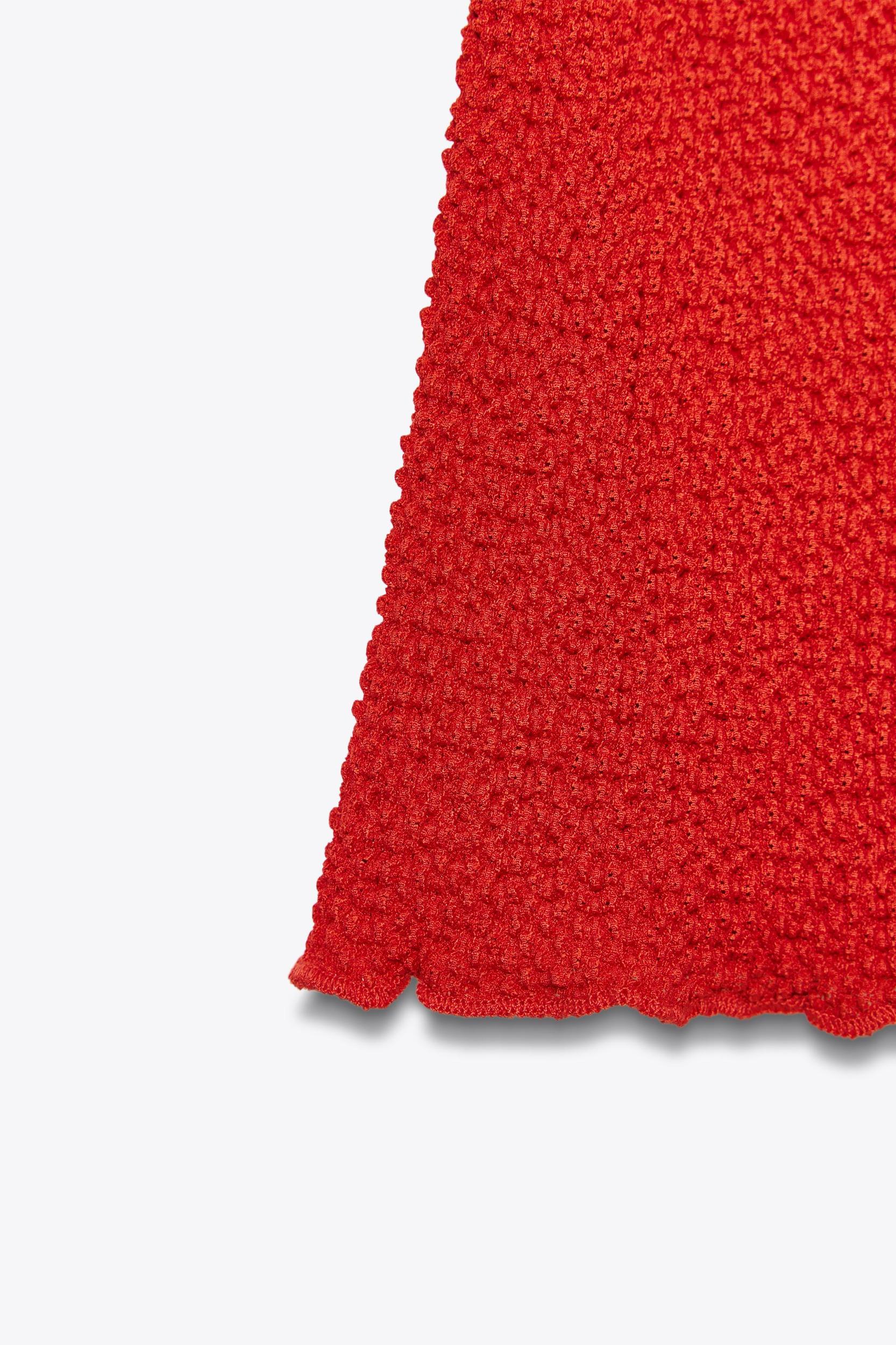 TEXTURED LONG SKIRT Product Image