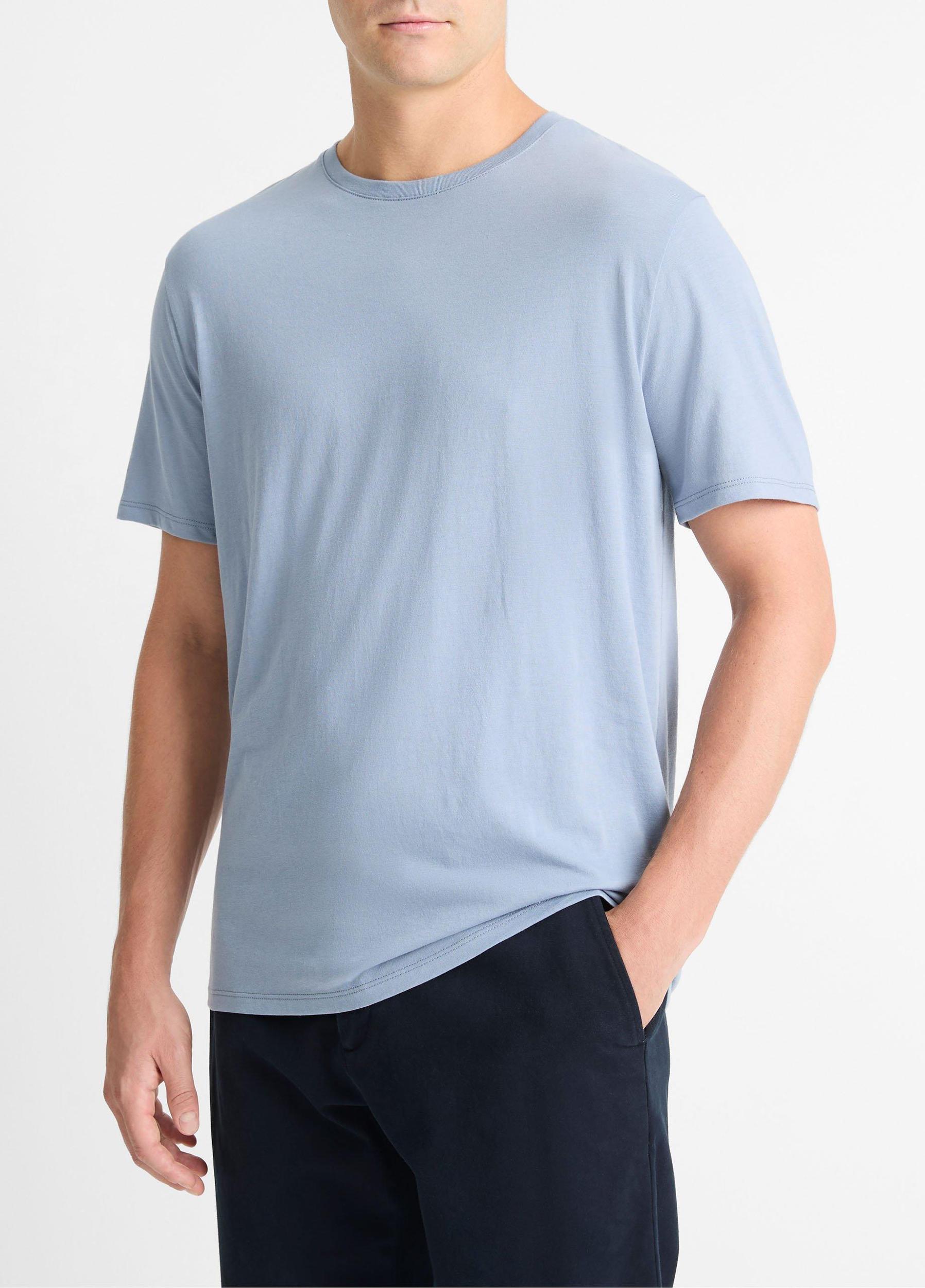 Pima Cotton Crew Neck T-Shirt Product Image