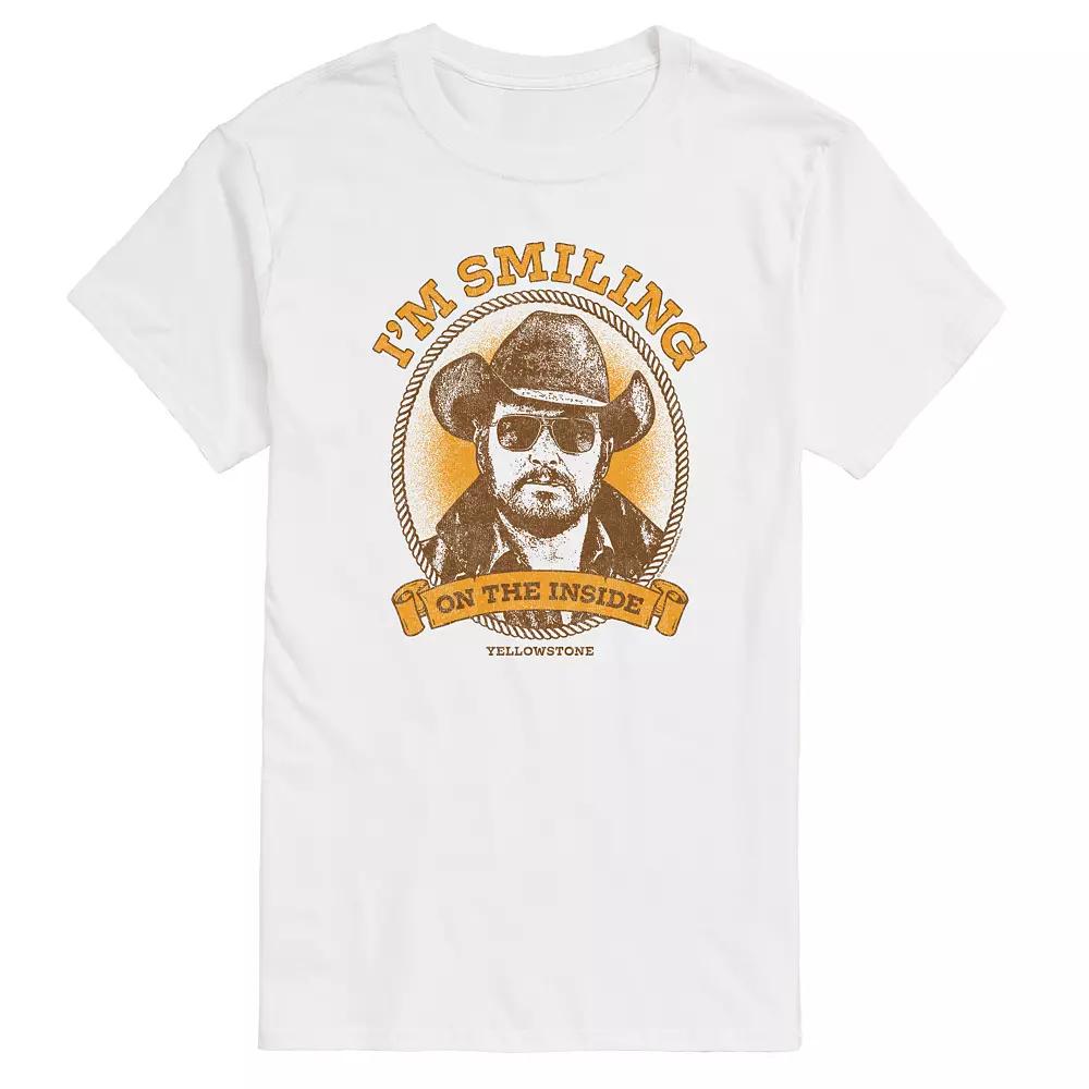 Big & Tall Yellowstone I'm Smiling On The Inside Graphic Tee, Men's,  Product Image