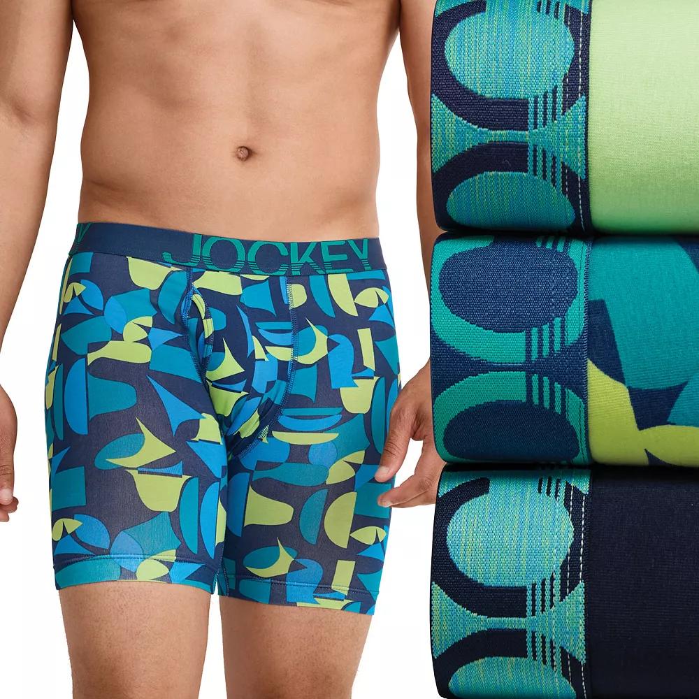 Men's Jockey® 3-pack ActiveStretch™ Long Leg Briefs, Size: XXL, Spearmint Team Product Image