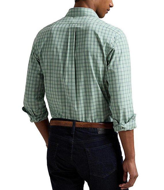 Polo Ralph Lauren Classic Fit Checked Stretch Poplin Long Sleeve Woven Shirt Product Image
