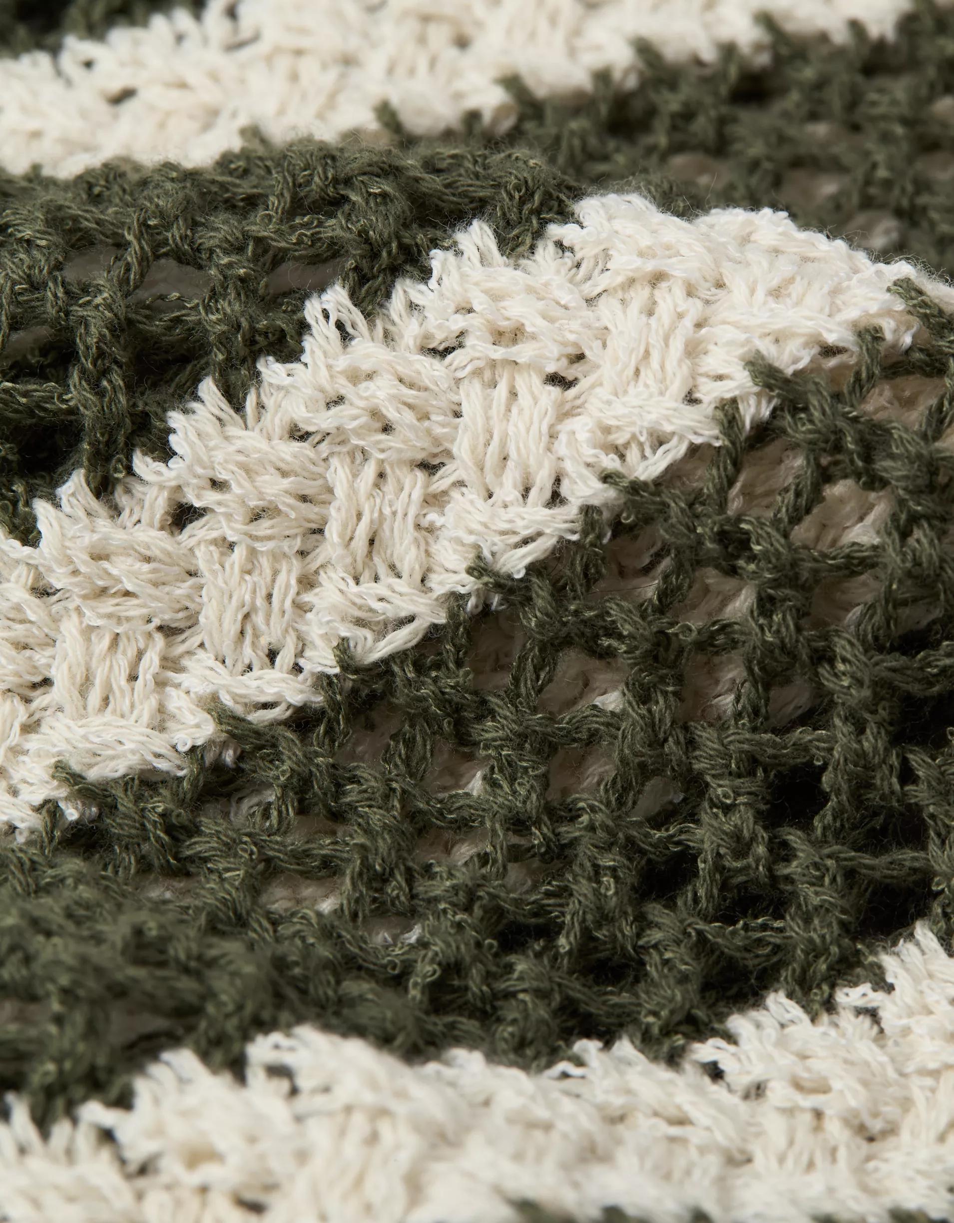 AE Off The Shoulder Crochet Sweater Product Image