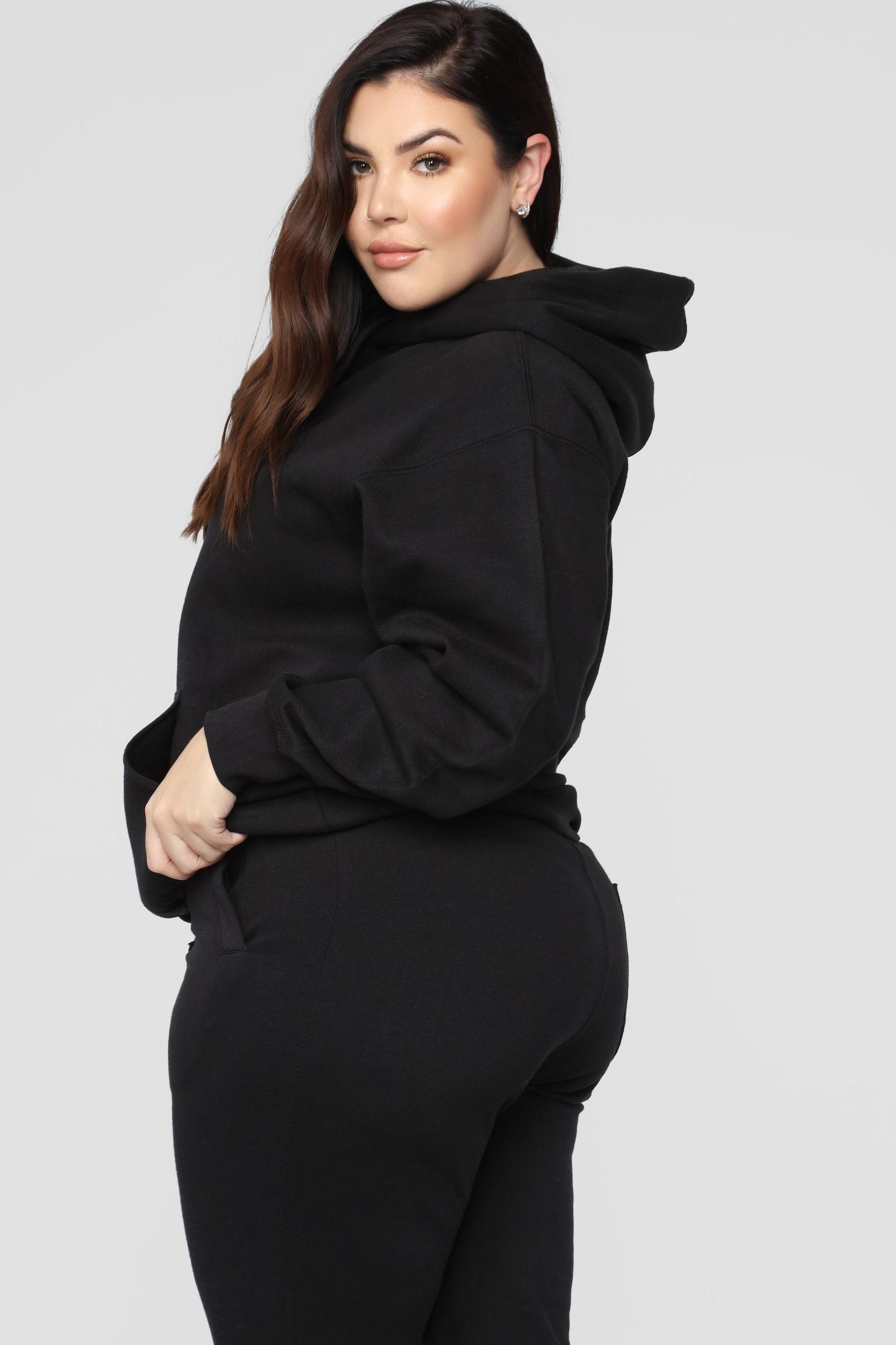 Stole Your Boyfriend's Oversized Hoodie - Black Product Image