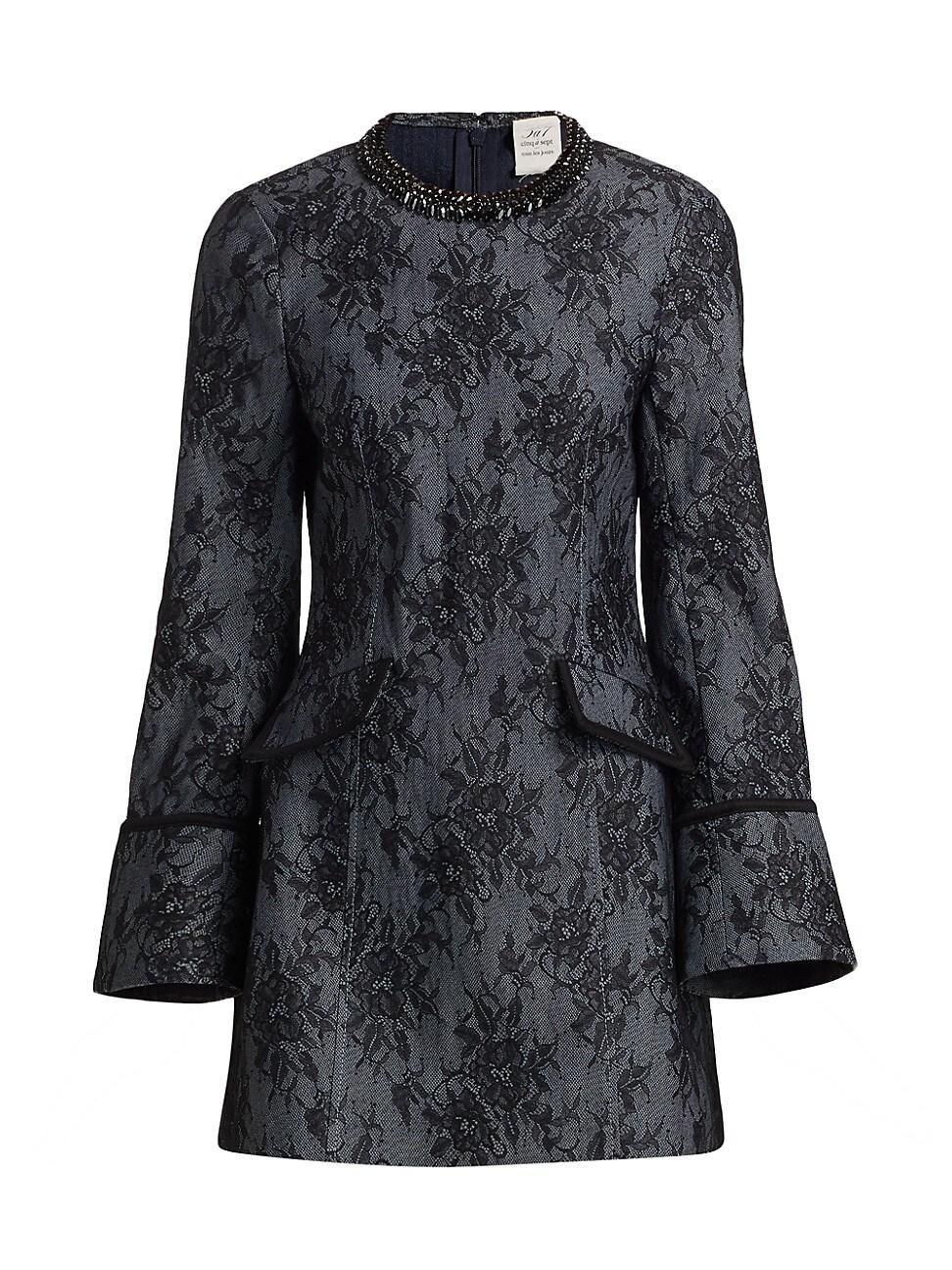 Womens Reina Lace Cotton-Blend Minidress Product Image