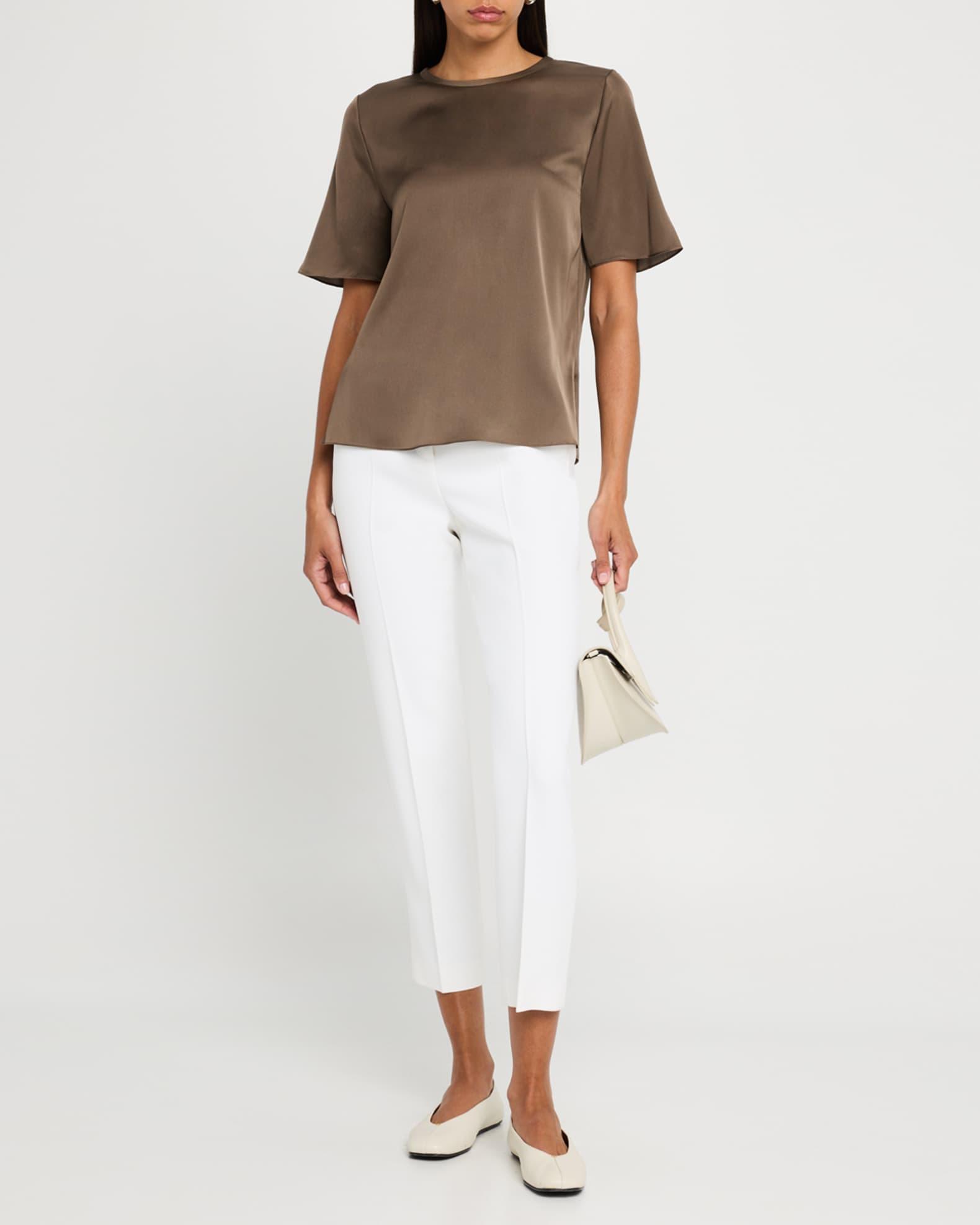 Maryl Crewneck Silk Blouse Product Image