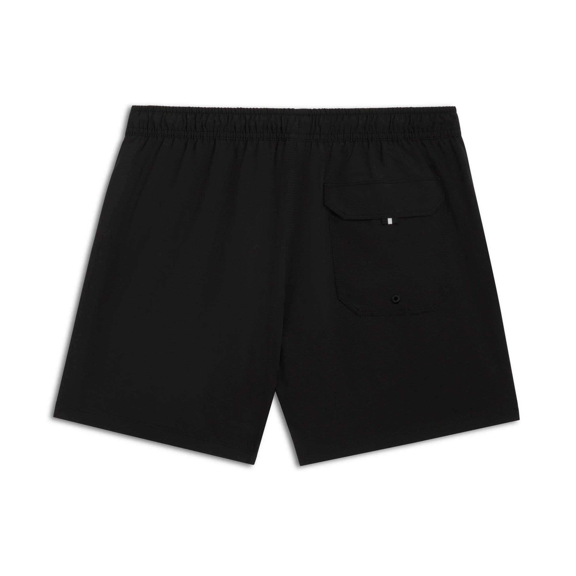 PUMA Men's 4" Swim Trunks in Black, Size L Product Image