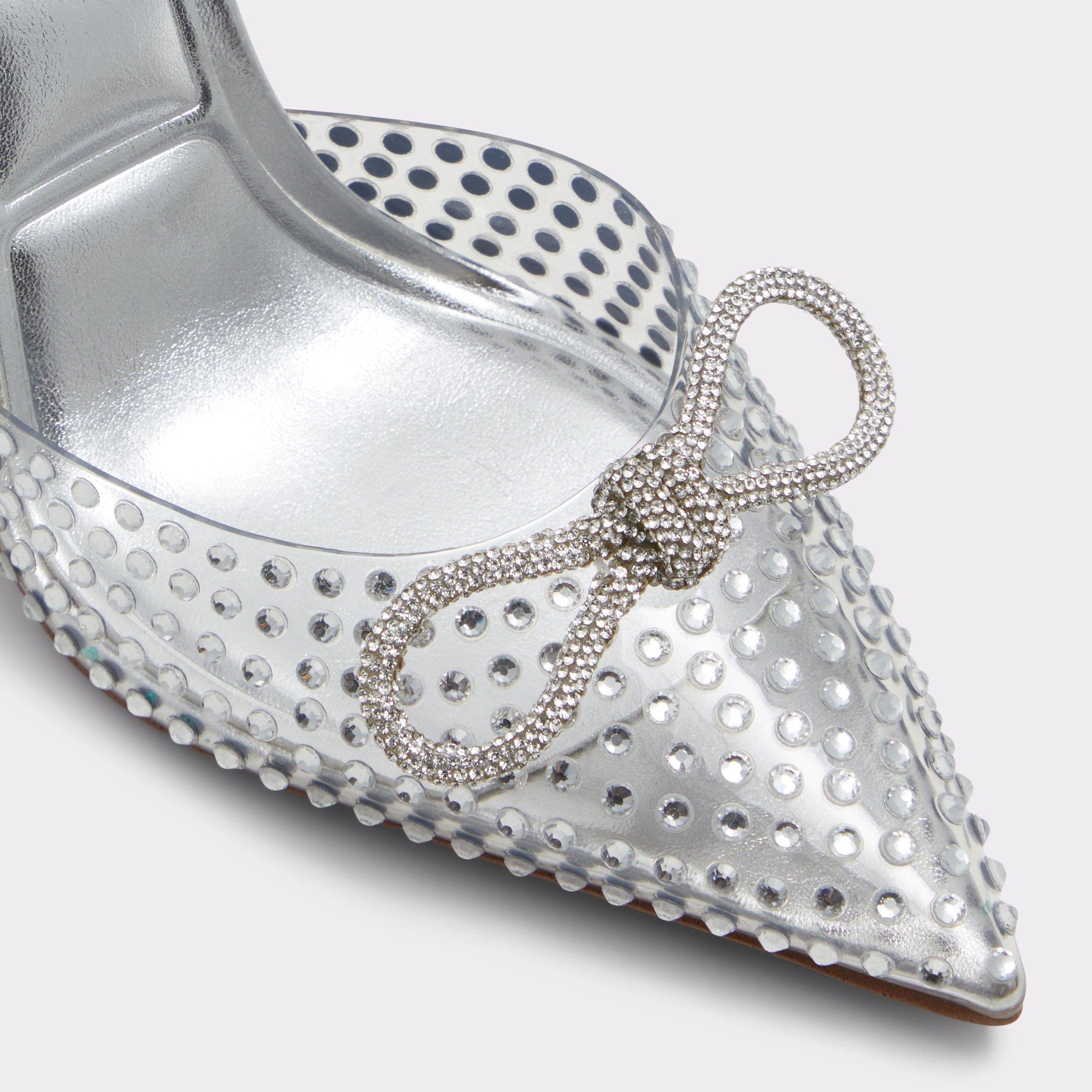 Tenzin Silver Women's Strappy Heels | ALDO US Product Image