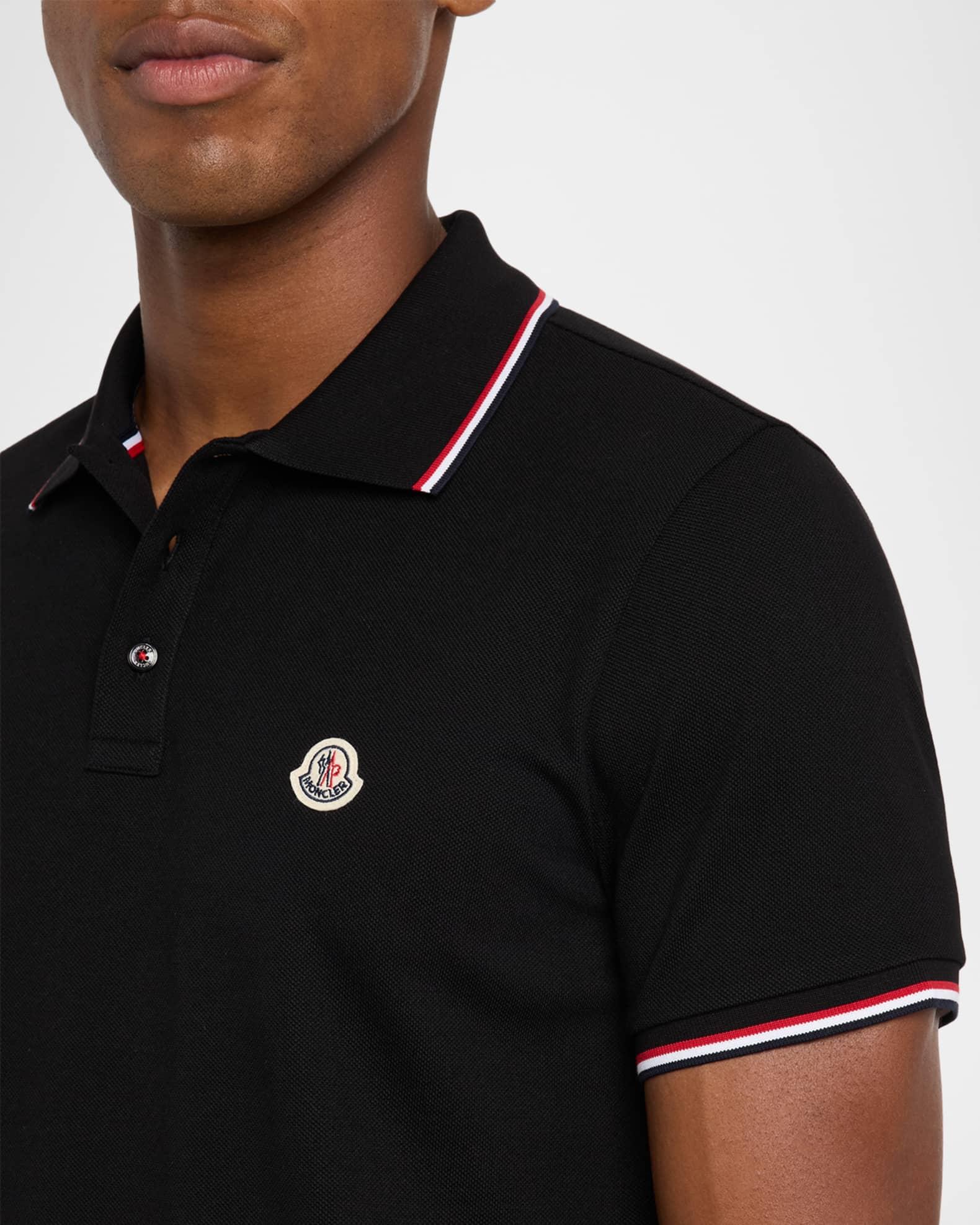 Men's Short Sleeve Polo with Contrast Sleeves Product Image