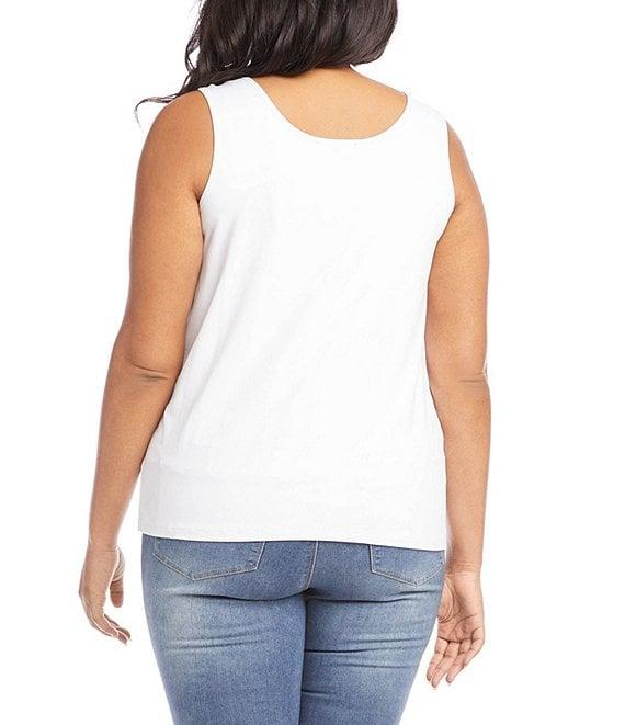 Karen Kane Plus Size Sleeveless Scoop Neck Layering Tank Product Image