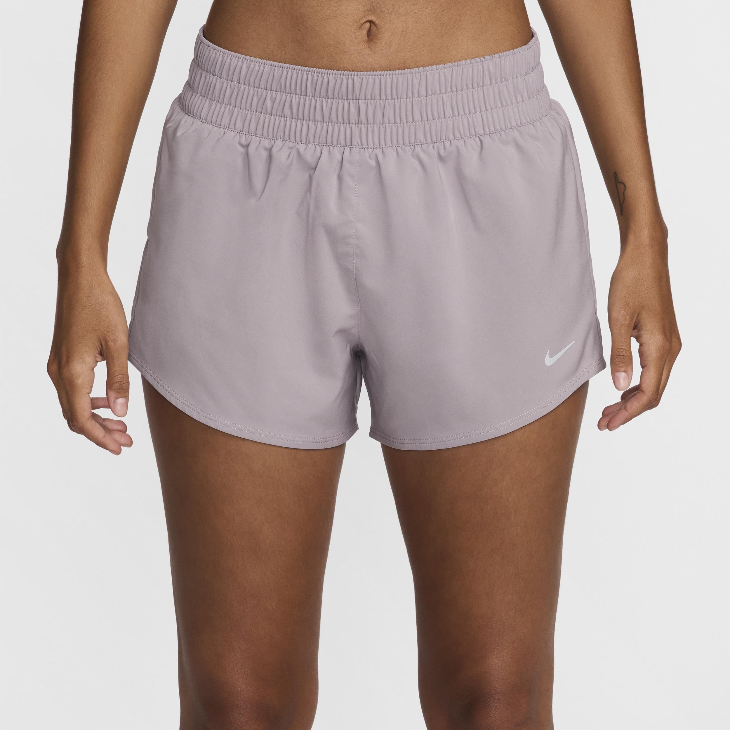 Nike Women's One Dri-FIT Mid-Rise 3" Brief-Lined Shorts Product Image