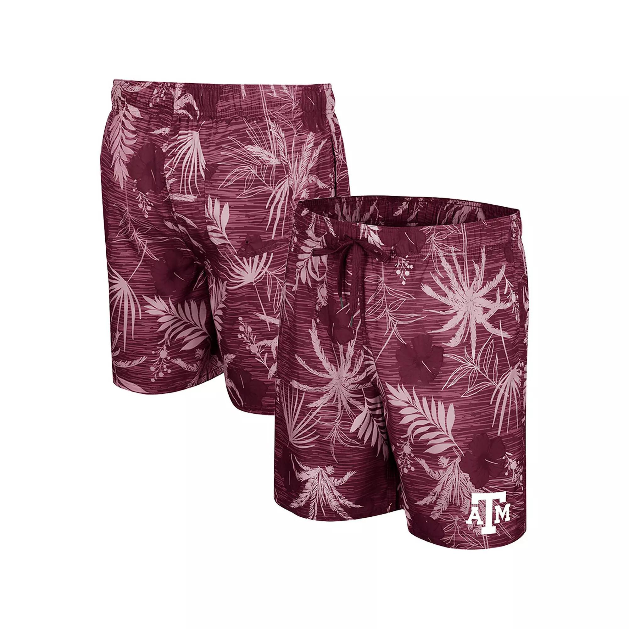Men's Colosseum Crimson Washington State Cougars What Else is New Swim Shorts,  Product Image