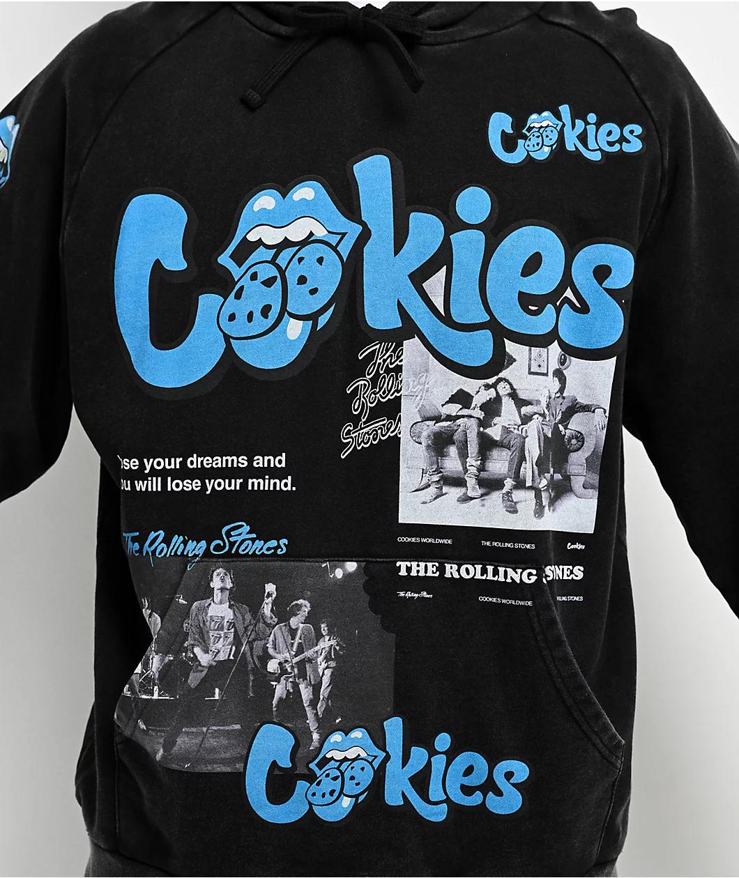 Cookies x The Rolling Stones Arch Black Wash Hoodie Product Image
