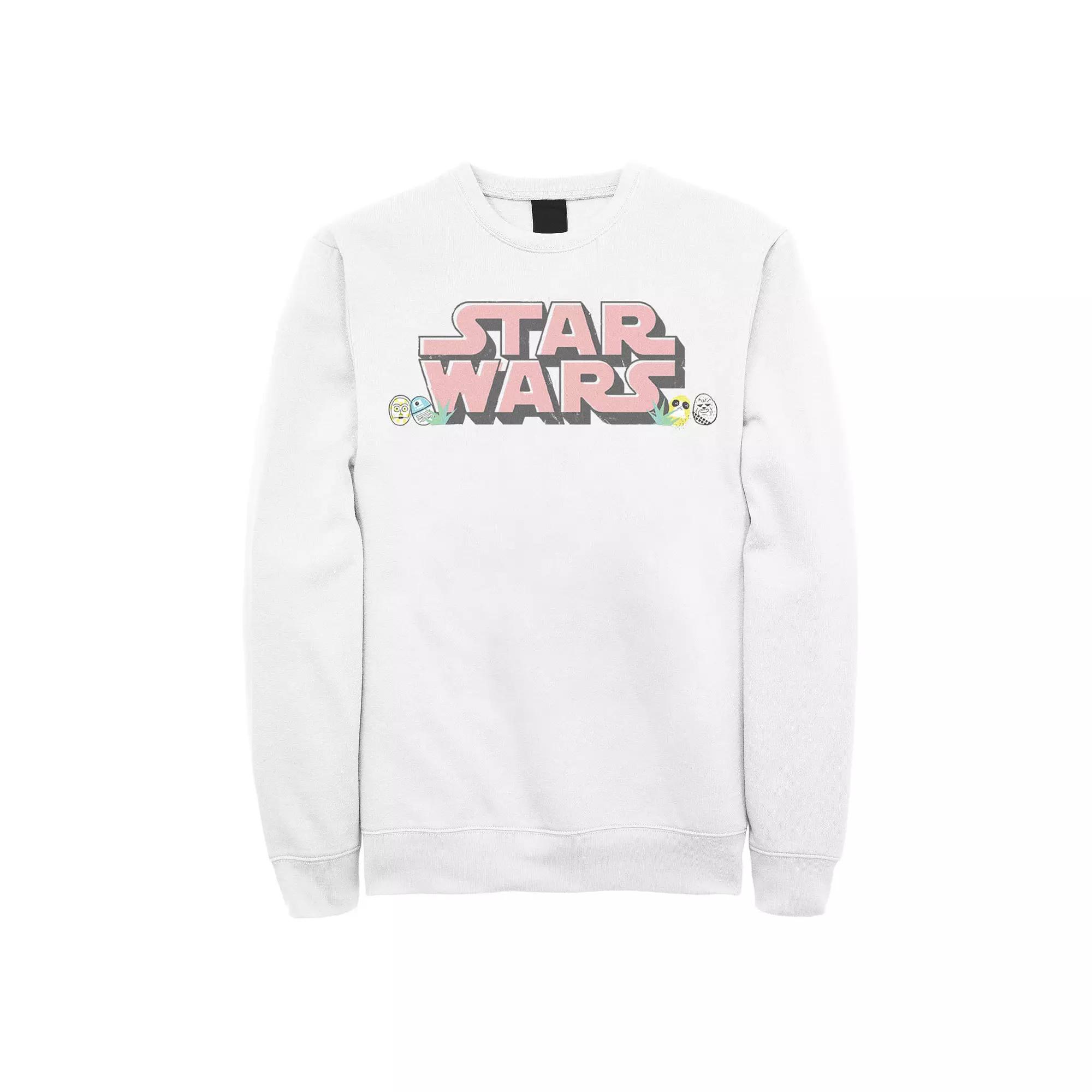 Men's Star Wars Easter Themed Chest Logo Sweatshirt,  Product Image