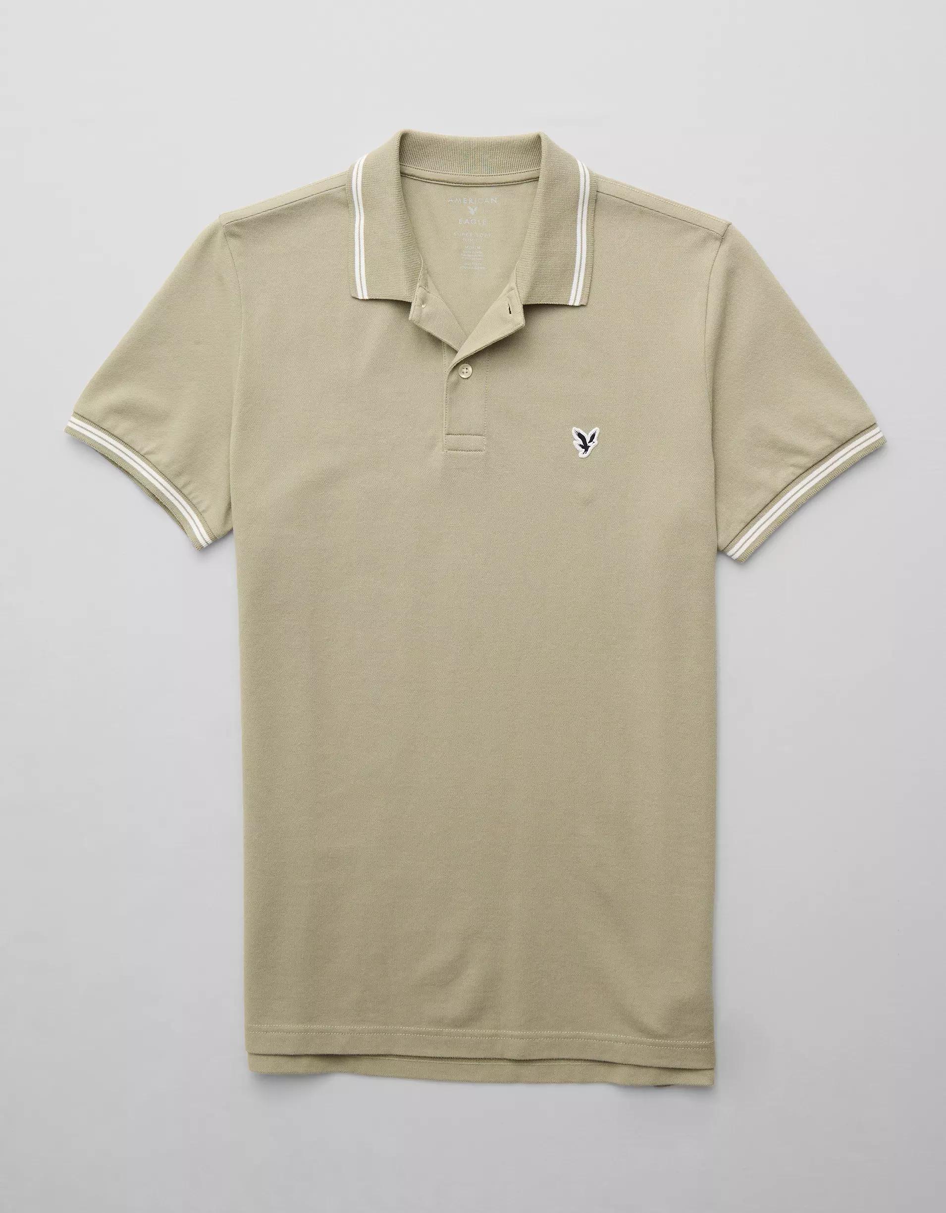 AE Lived-In Slim Fit Pique Polo Shirt Product Image