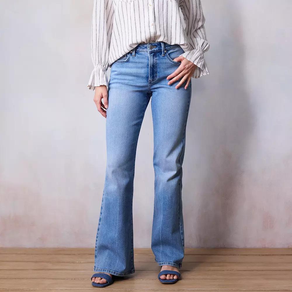 Women's LC Lauren Conrad Super High Waisted Flare Jeans,  Product Image