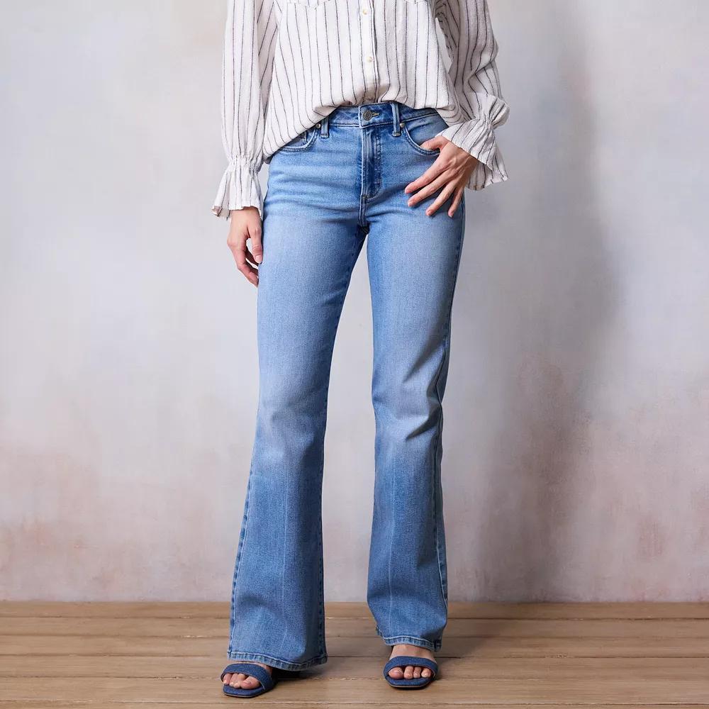 Women's LC Lauren Conrad Super High Waisted Flare Jeans,  Product Image