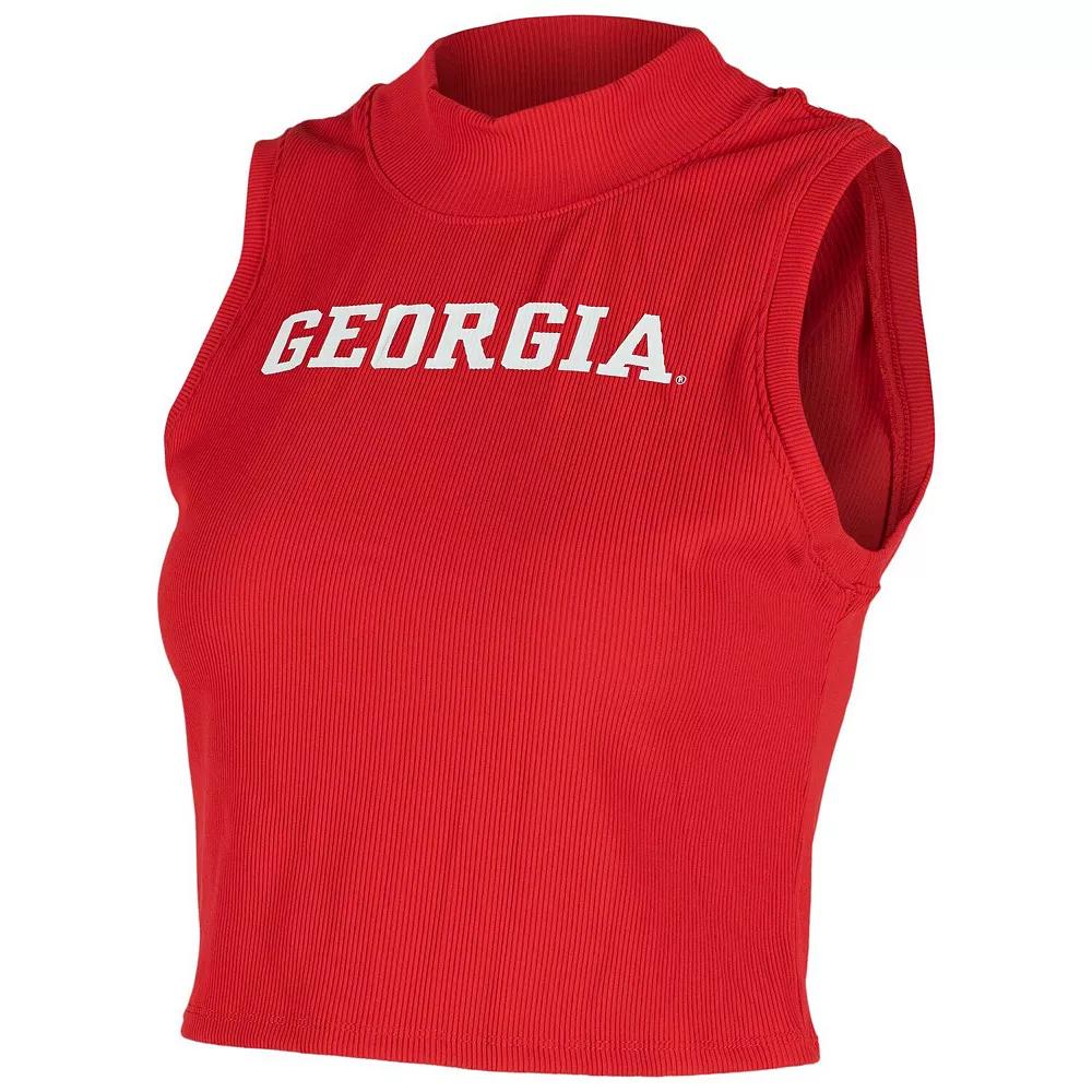 Women's ZooZatz Red Georgia Bulldogs Cropped Tank Top, Size: Medium Product Image