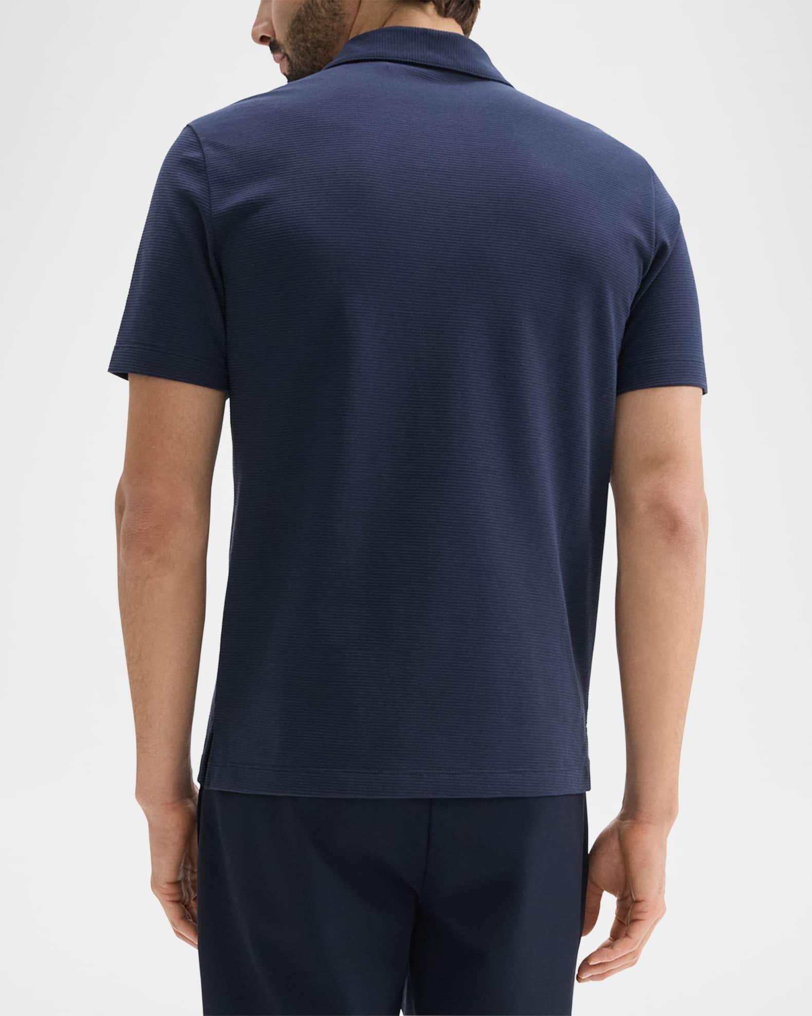 Men's Striped Cotton-Blend Polo Shirt Product Image