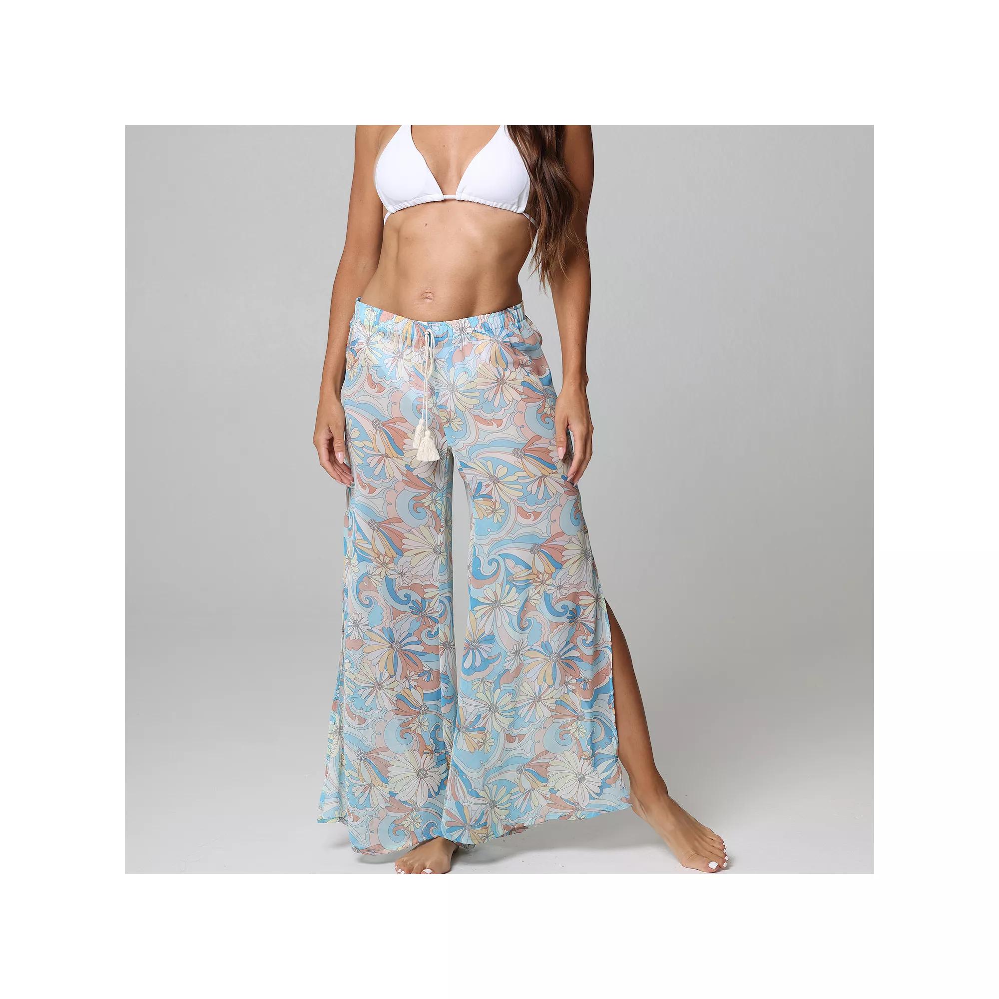 Women's J. Valdi Fly Away Swim Cover-Up Pants,  Product Image