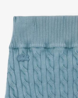 Short Cable Knit Washed Effect Shorts Product Image