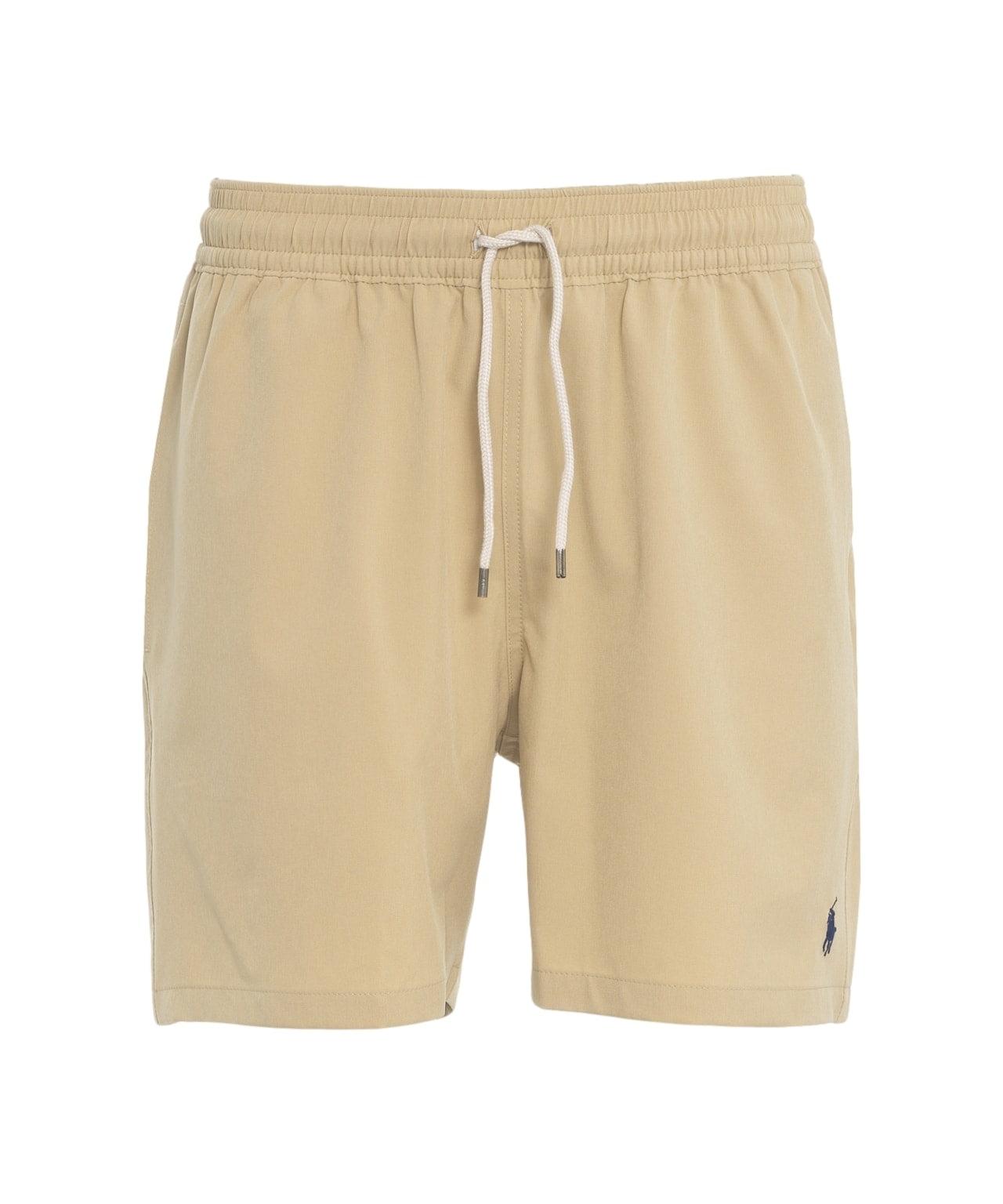 Swim shorts with logo embroidery Product Image