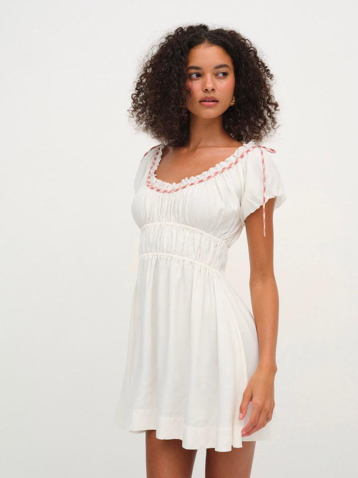 Georgia Corset Slip Dress — Red Product Image