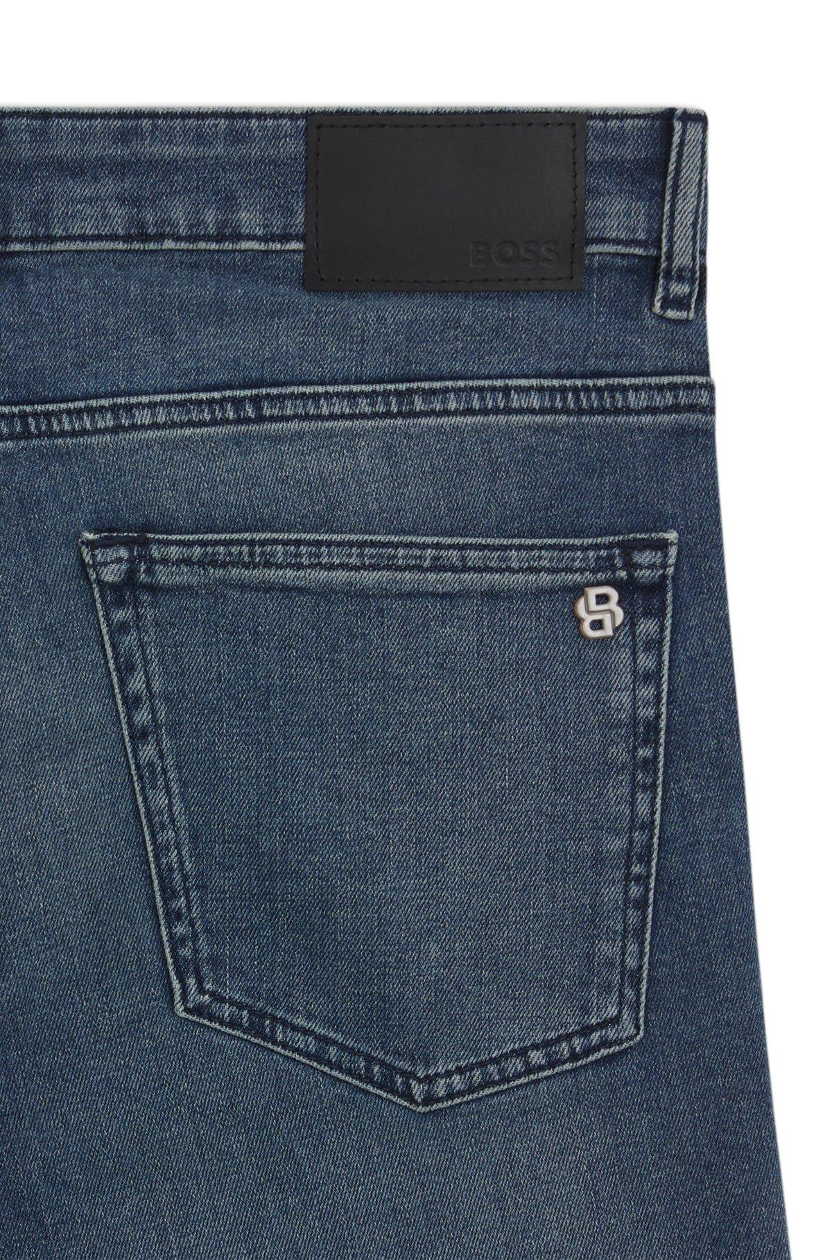 Delaware slim-fit jeans in blue comfort-stretch denim Product Image