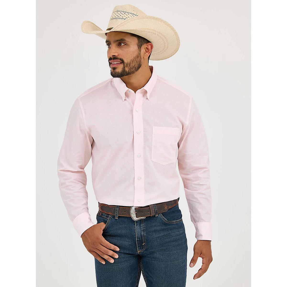 Men's Cody Johnson One Pocket Button Down Shirt in Ceramic Print Product Image