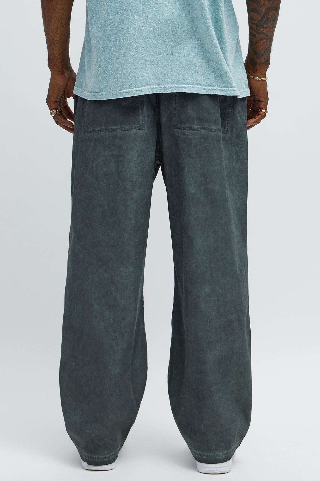 Baggy Hit Below The Belt Pants - Slate Grey Male Product Image