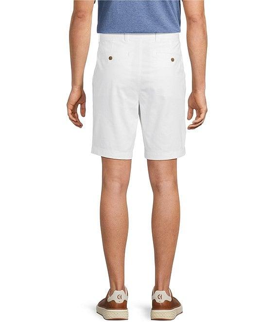 Roundtree & Yorke The Cloud Collection 9#double; Inseam Flat Front Washed Chino Shorts Product Image