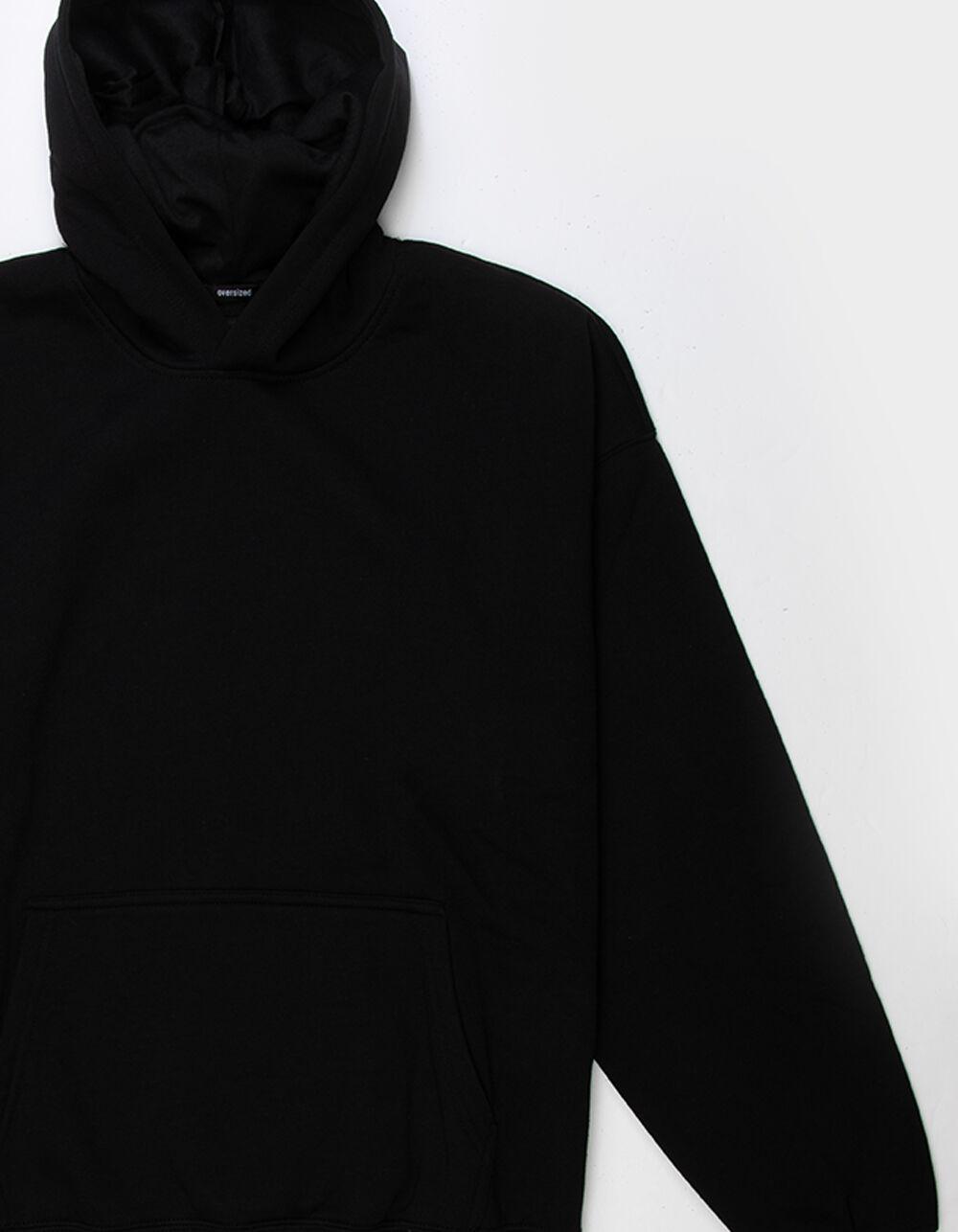 RSQ Mens Oversized Pullover Hoodie - BLACK Product Image