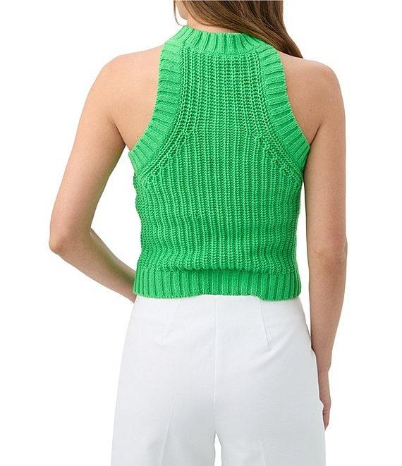 Trina Turk Paley Knit High Neck Sleeveless Tank Product Image
