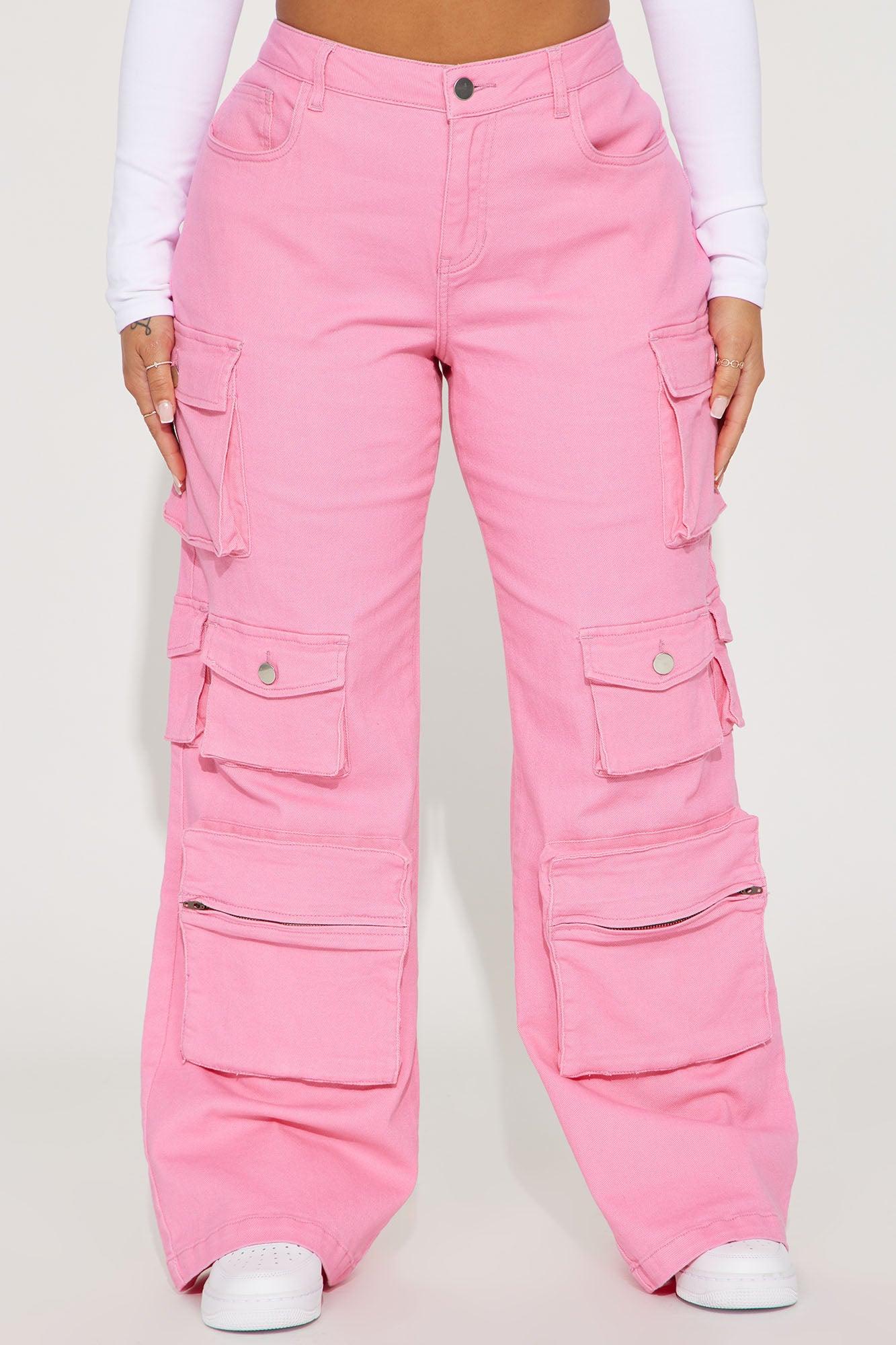 Elliana Cargo Pant - Pink Product Image