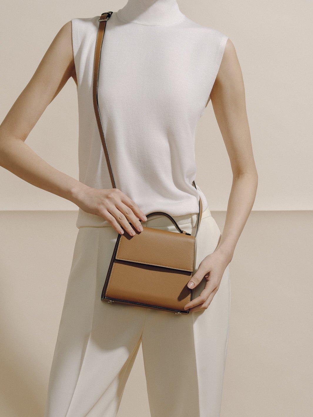 The Small Top Handle in Nappa Product Image