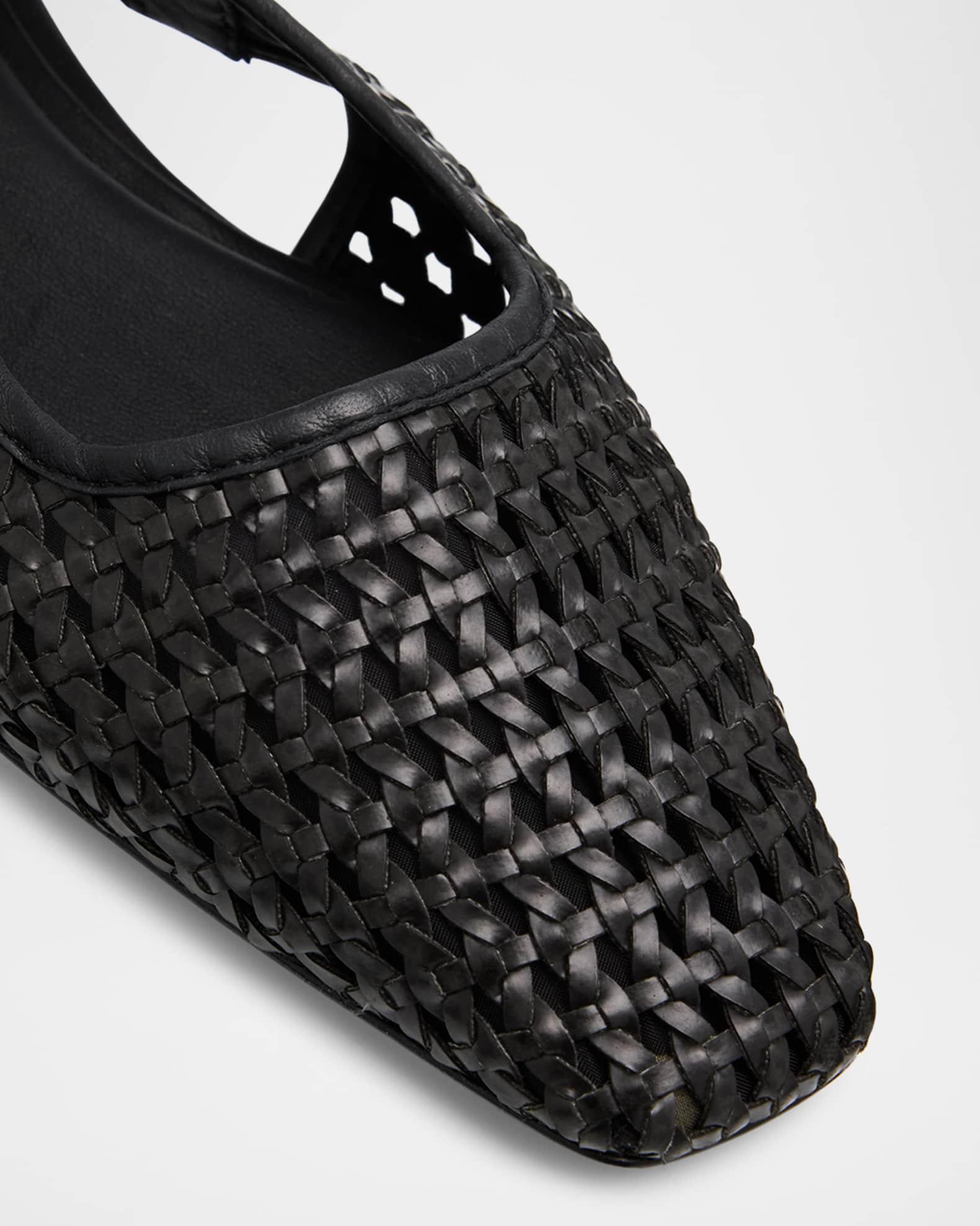 Astra Woven Buckle Slingback Ballerina Flats Product Image