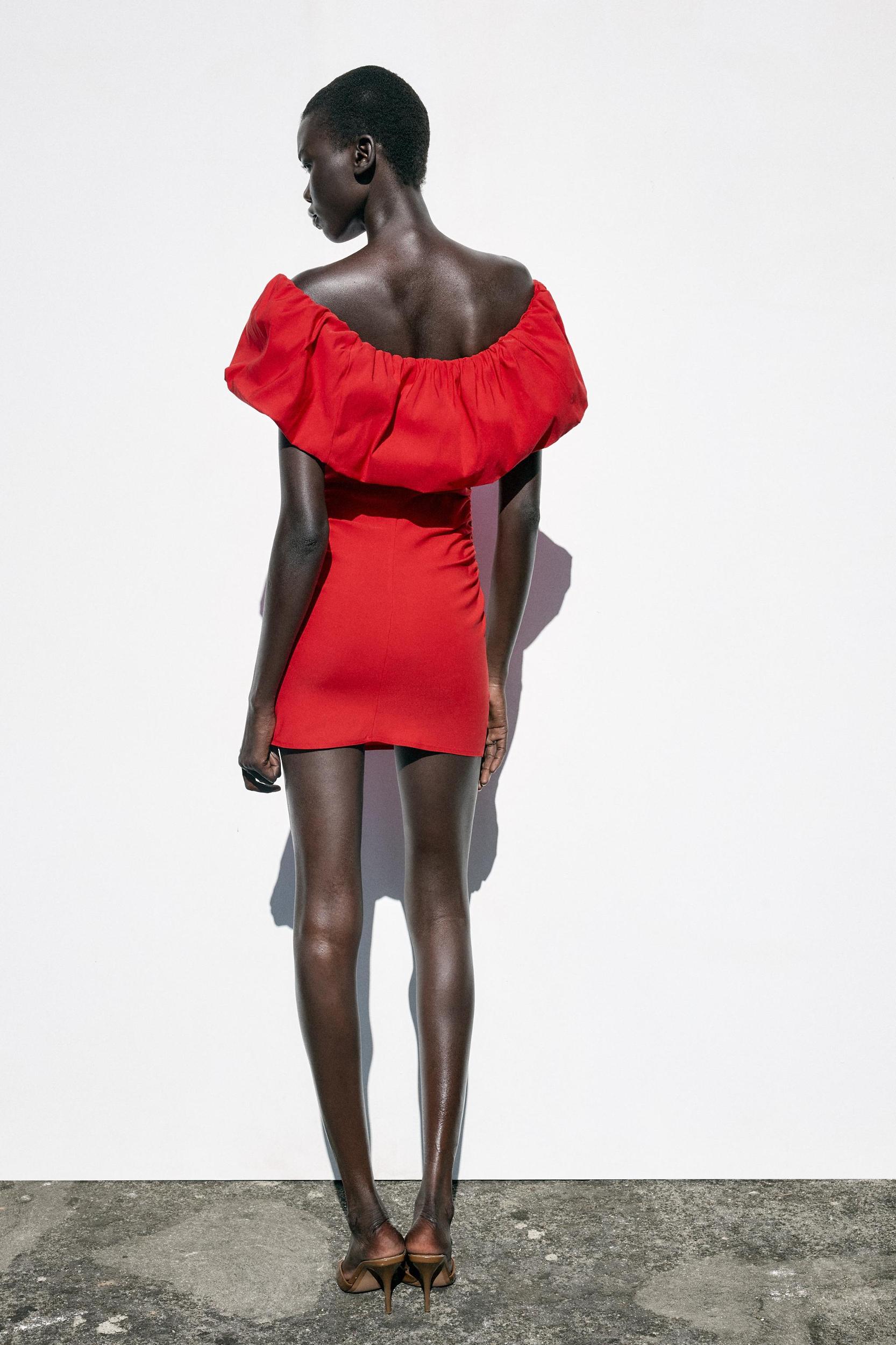 RUFFLE MINI DRESS Product Image