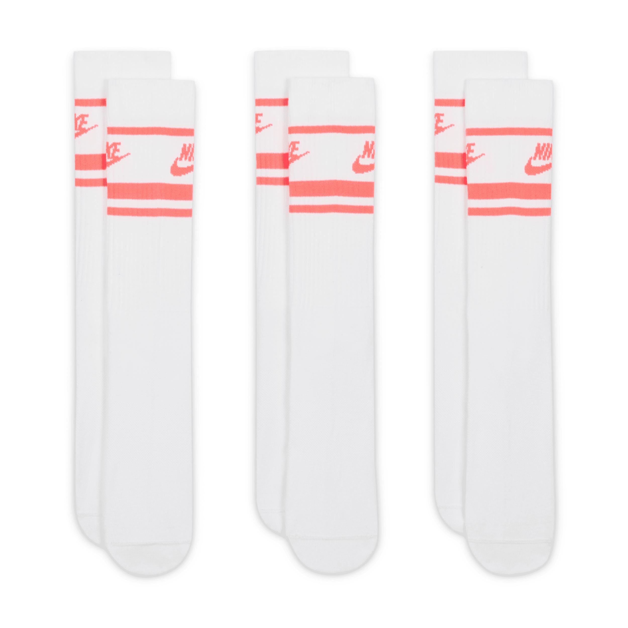 Unisex Nike Sportswear Dri-FIT Everyday Essential Crew Socks (3 Pairs) | DX5089-100 Product Image