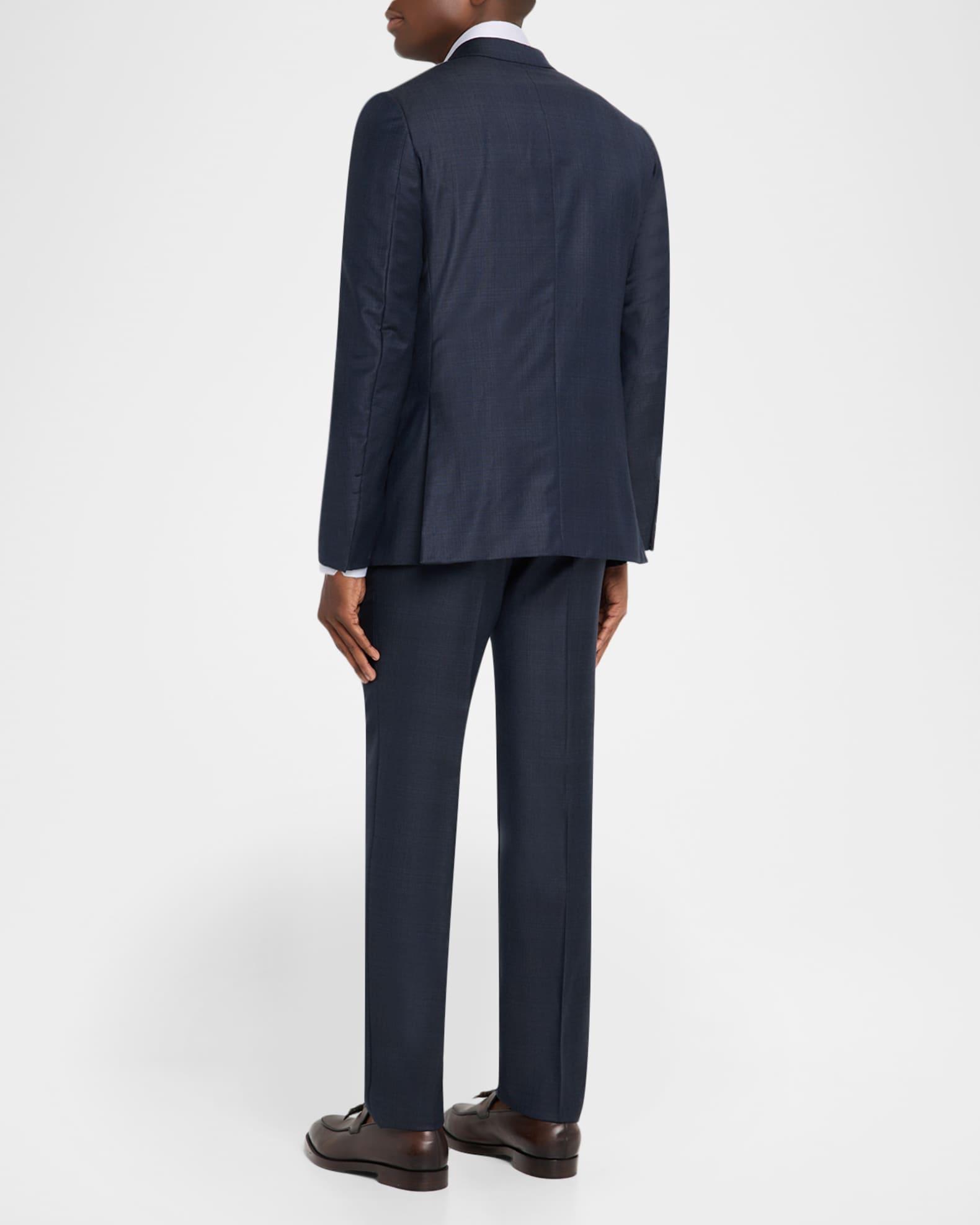 Men's Wool Tonal Plaid Two-Piece Suit Product Image