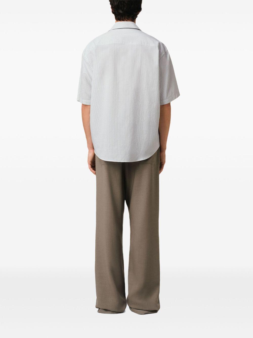 camp-collar short-sleeve shirt Product Image