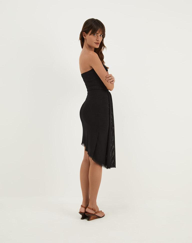 Mara Mini Dress - Black Product Image