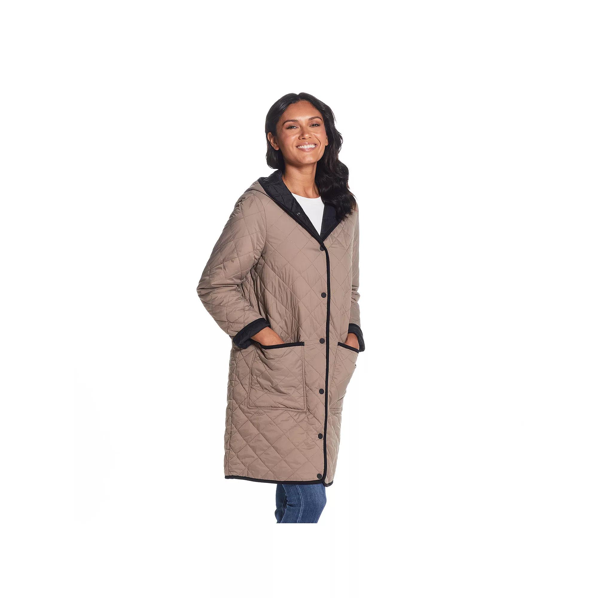 Women's Weathercast Quilted Reversible Duffle Jacket,  Product Image