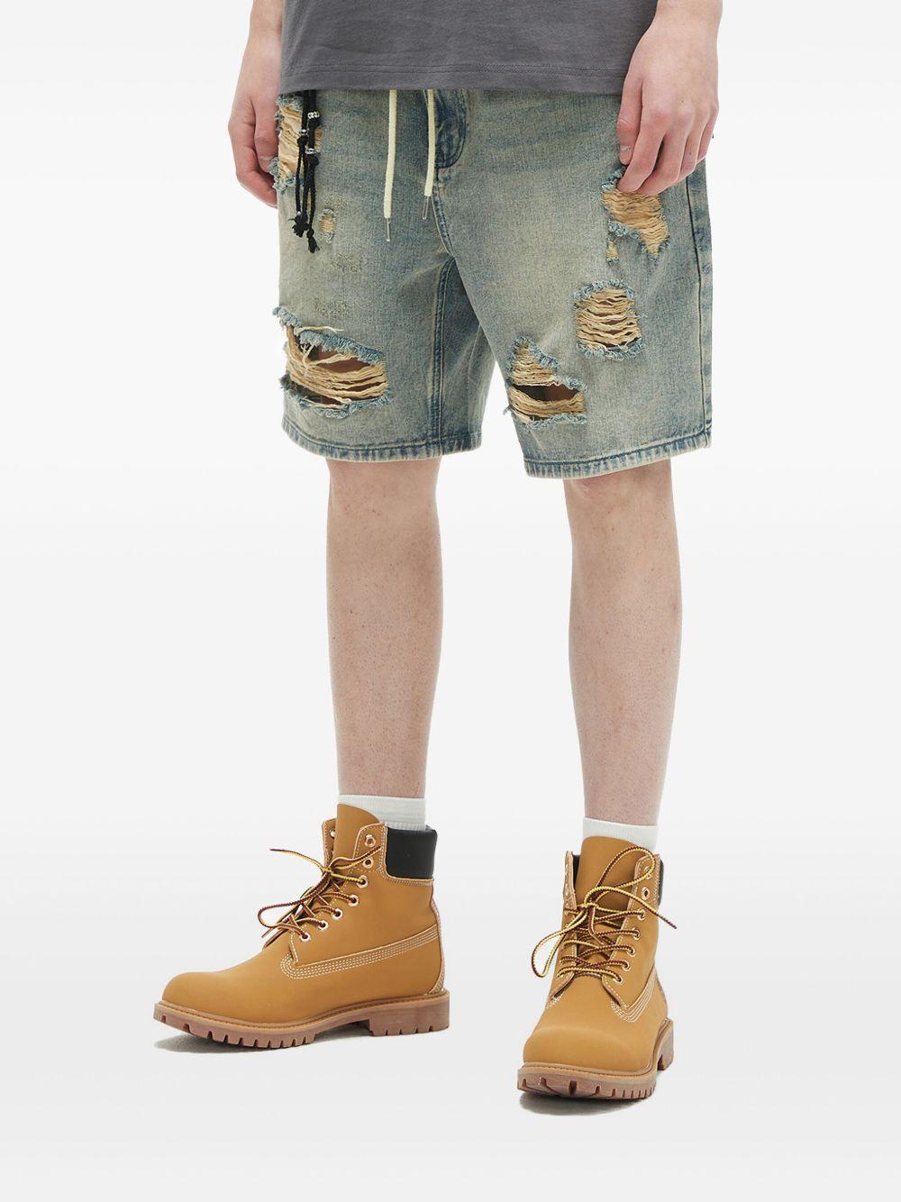 distressed denim shorts Product Image