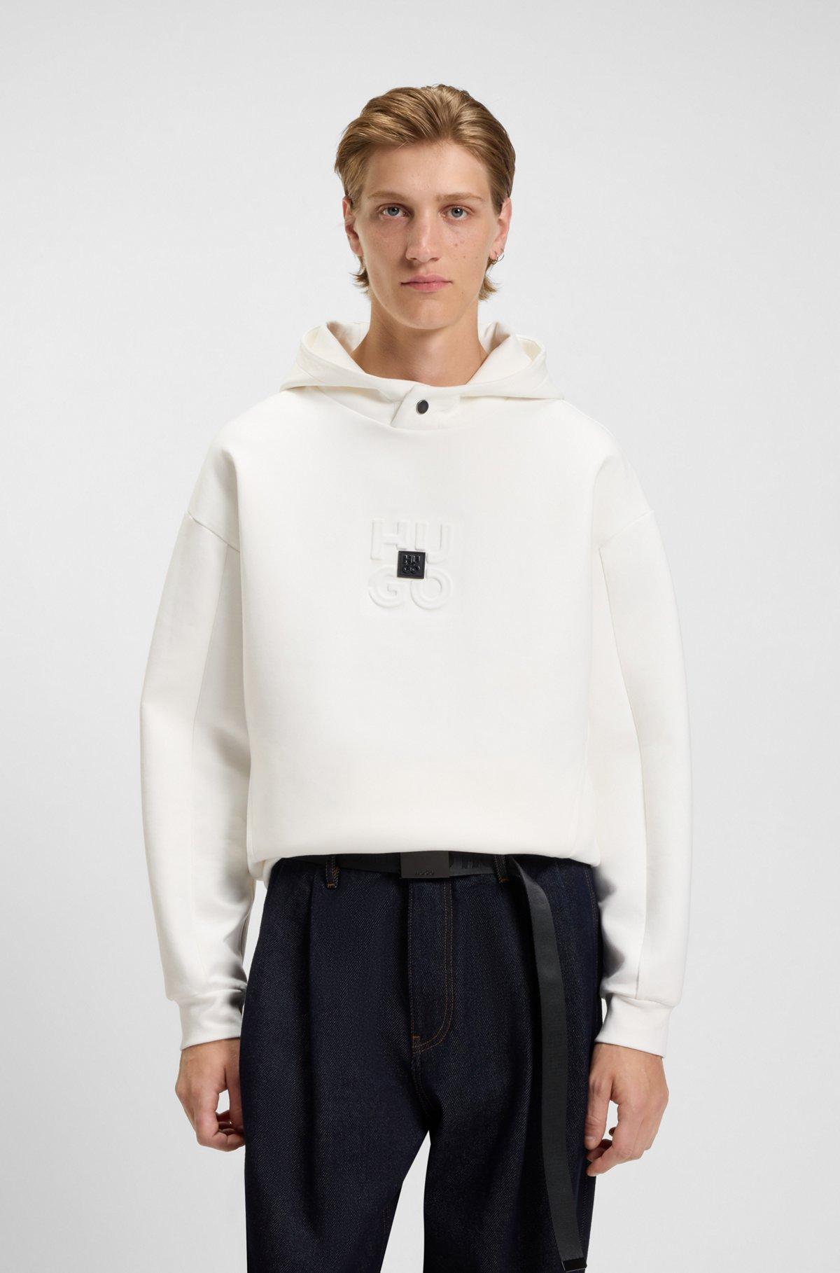Interlock hoodie with stacked logos Product Image